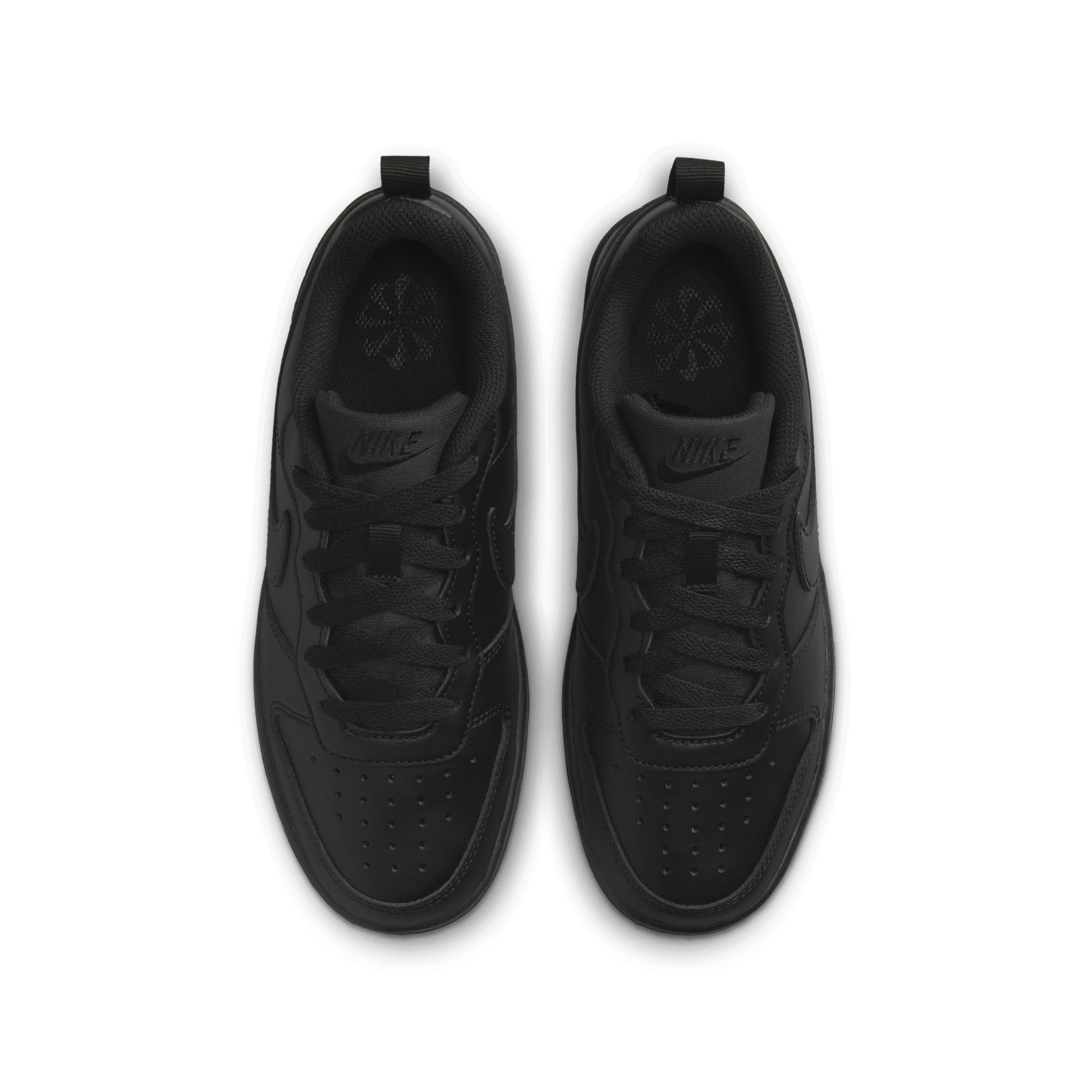 Nike Court Borough Low Recraft Grade School Boys' "Black/Black/Black" Shoe