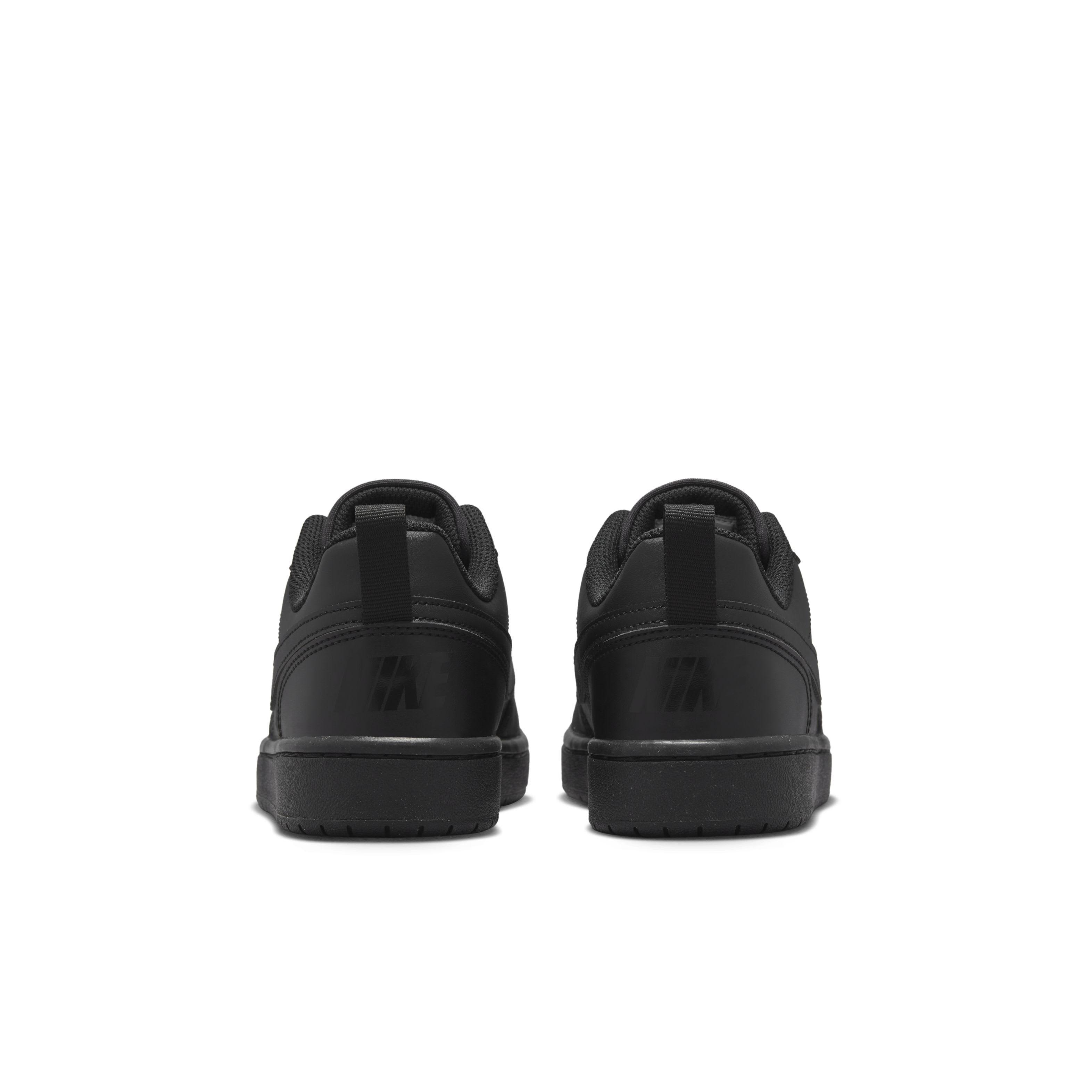 Nike Court Borough Low Recraft Grade School Boys' "Black/Black/Black" Shoe