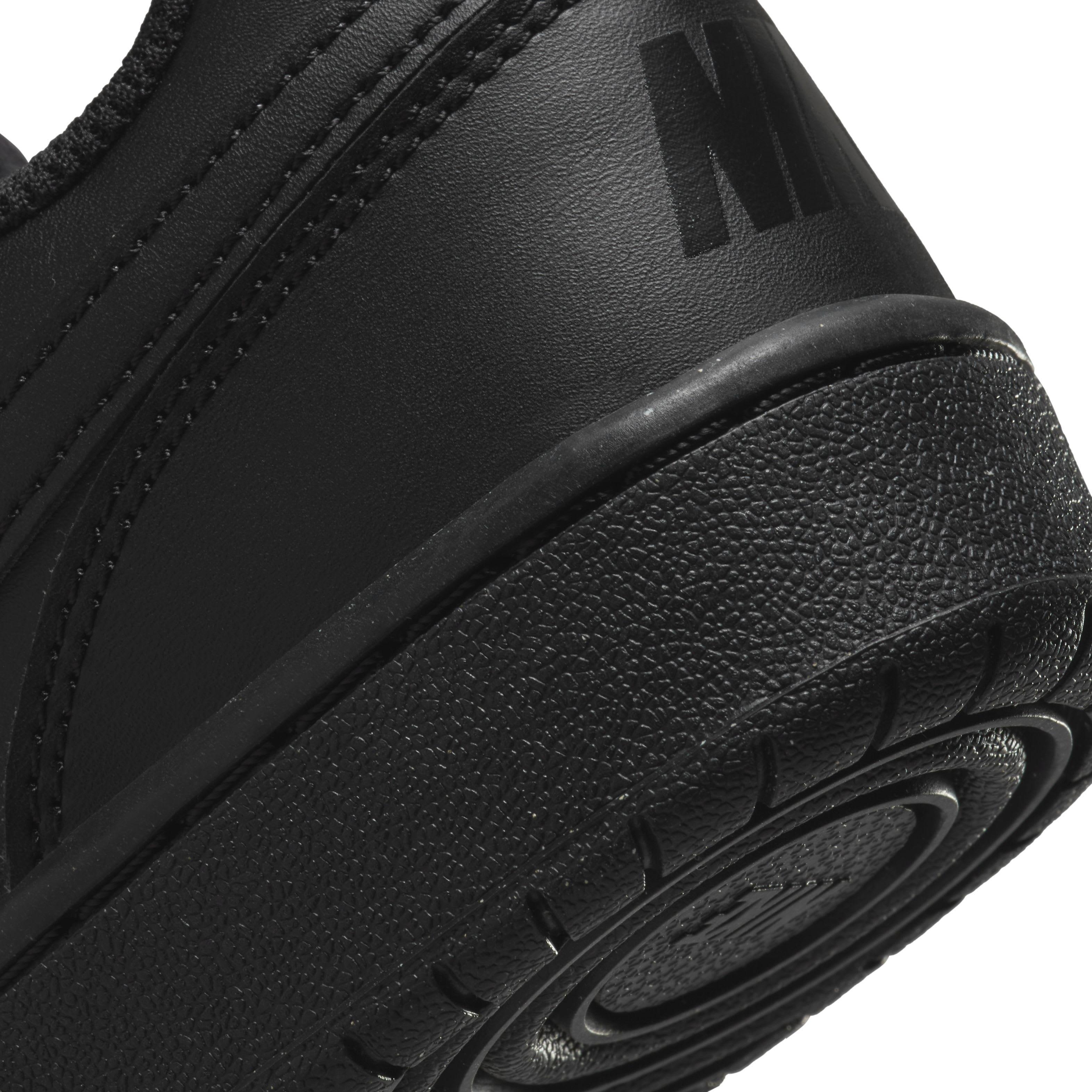 Nike Court Borough Low Recraft Grade School Boys' "Black/Black/Black" Shoe