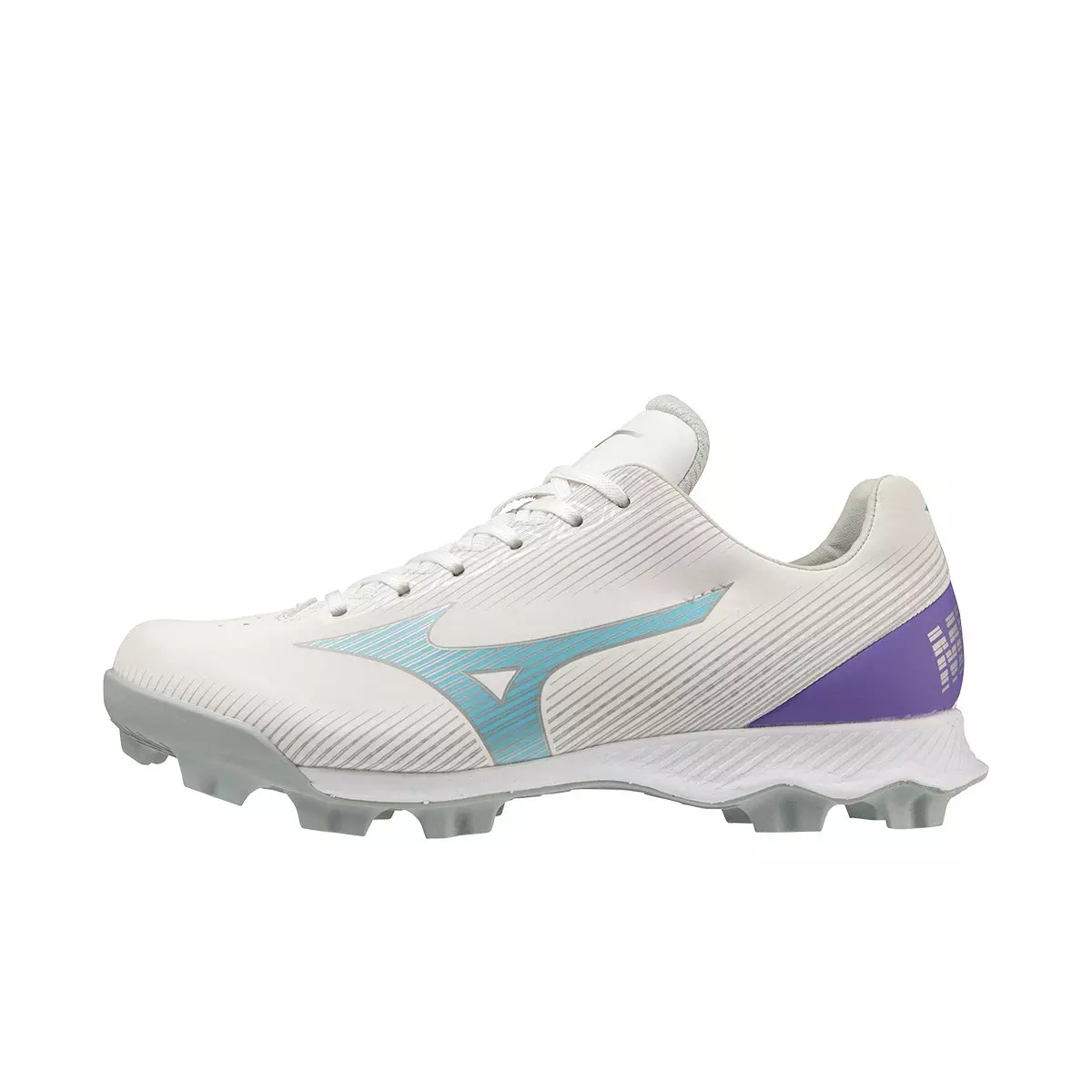 Mizuno Wave Finch LightRevo TPU "White/Blue" Women's Softball Cleat - WHITE/BLUE