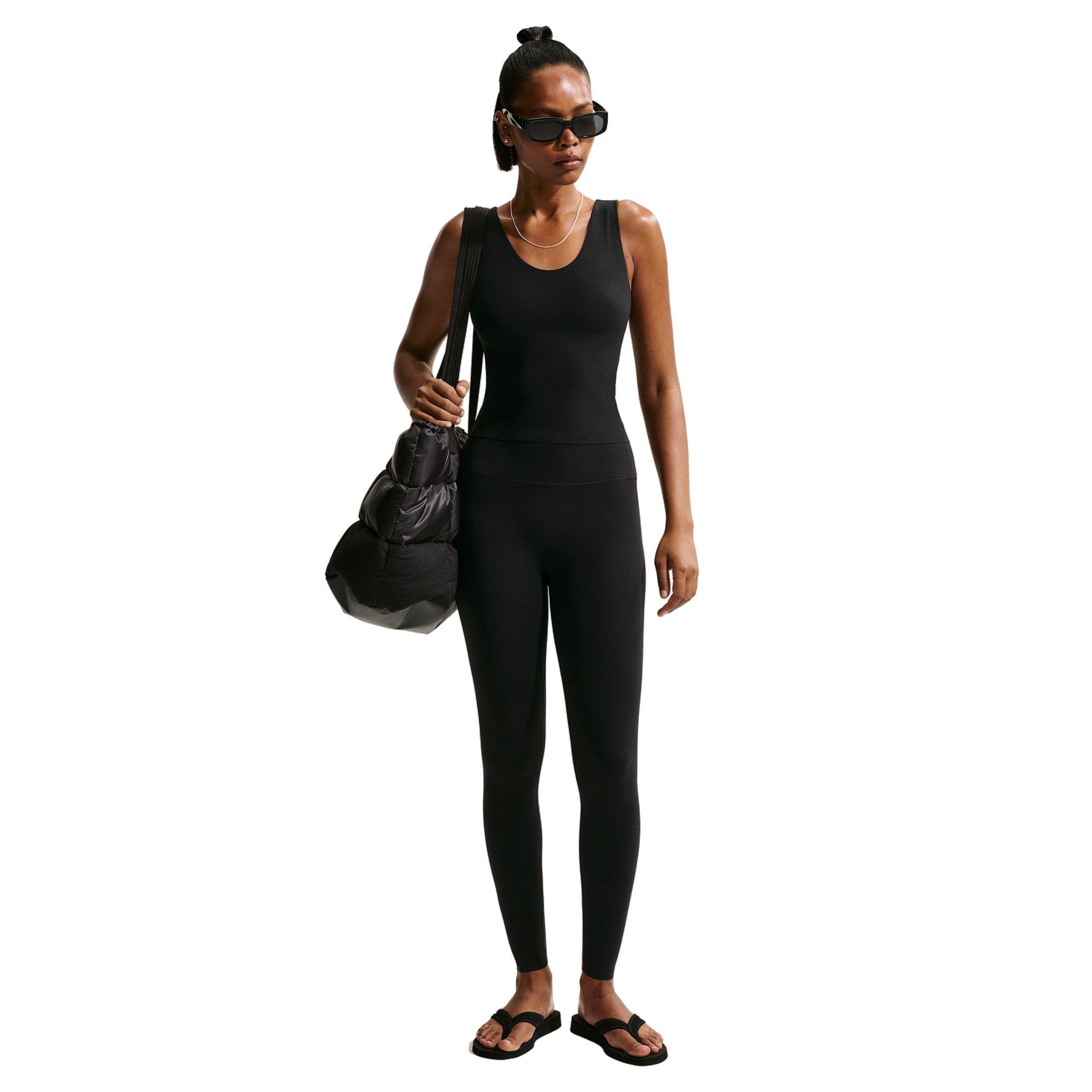 Nike Women's Zenvy High-Waisted Full-Length Leggings with No Front Seam - Black - BLACK Thumbnail View 5