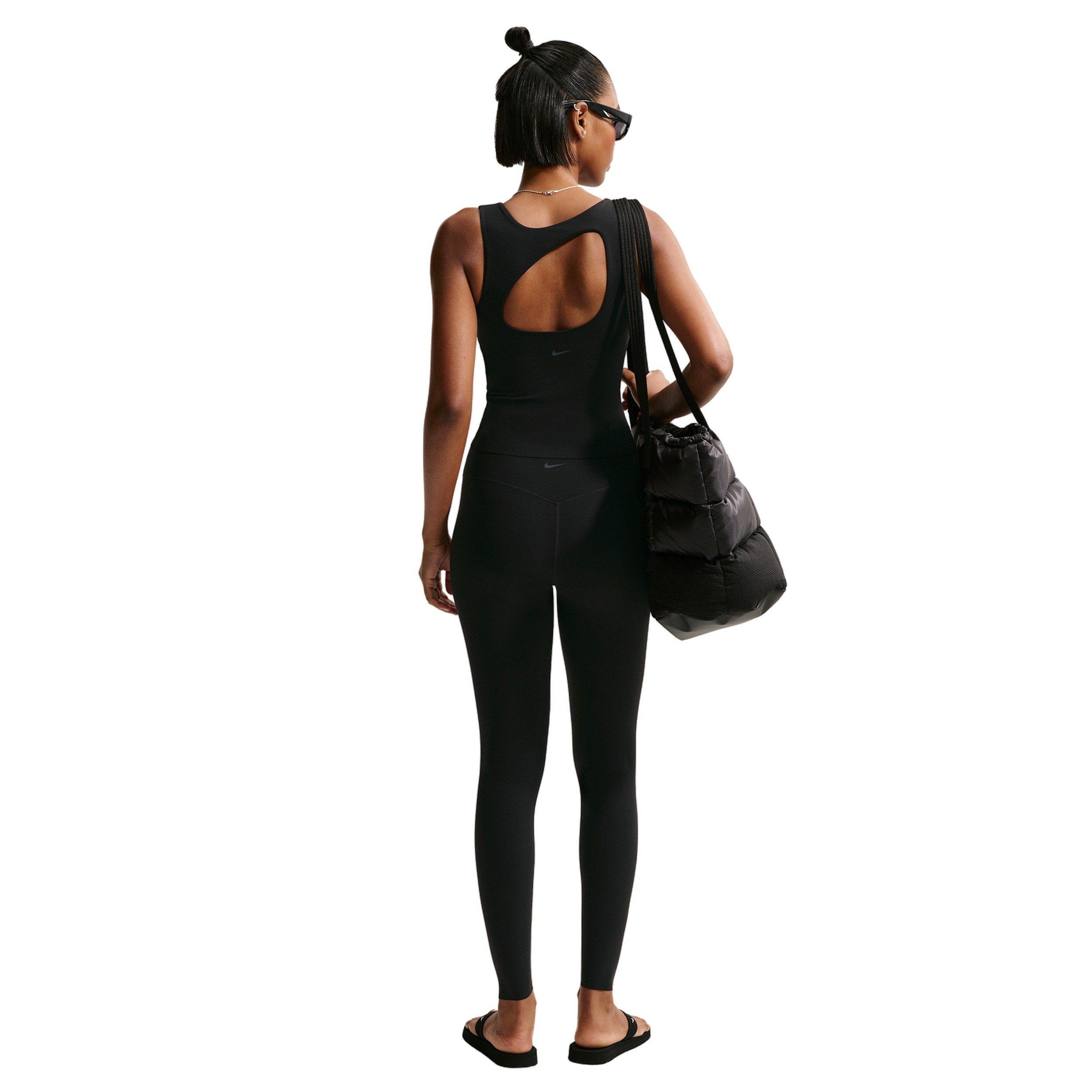 Nike Women's Zenvy High-Waisted Full-Length Leggings with No Front Seam - Black - BLACK Thumbnail View 6