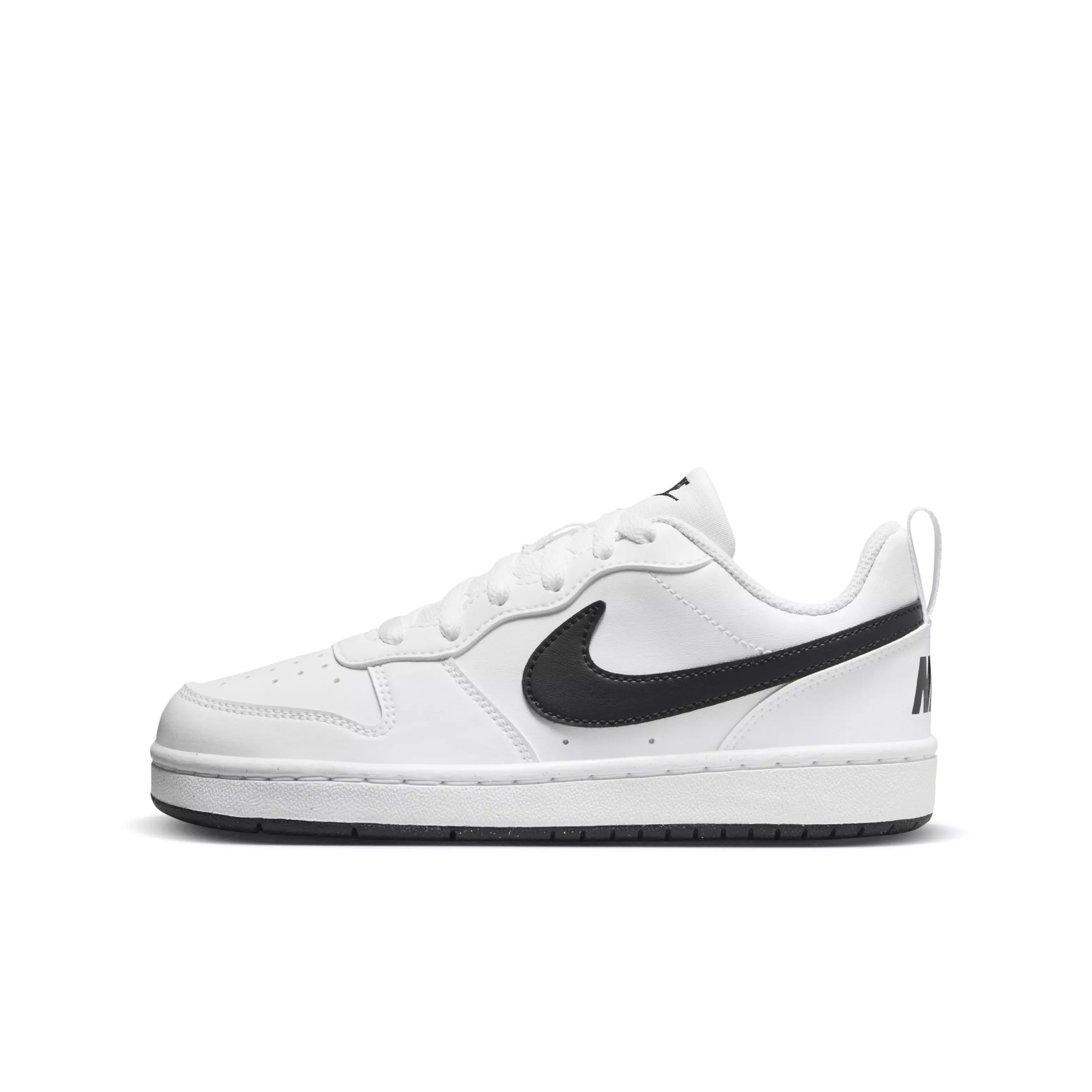Nike Court Borough Low Recraft "White/Black" Grade School Boys' Shoe - WHITE/BLACK