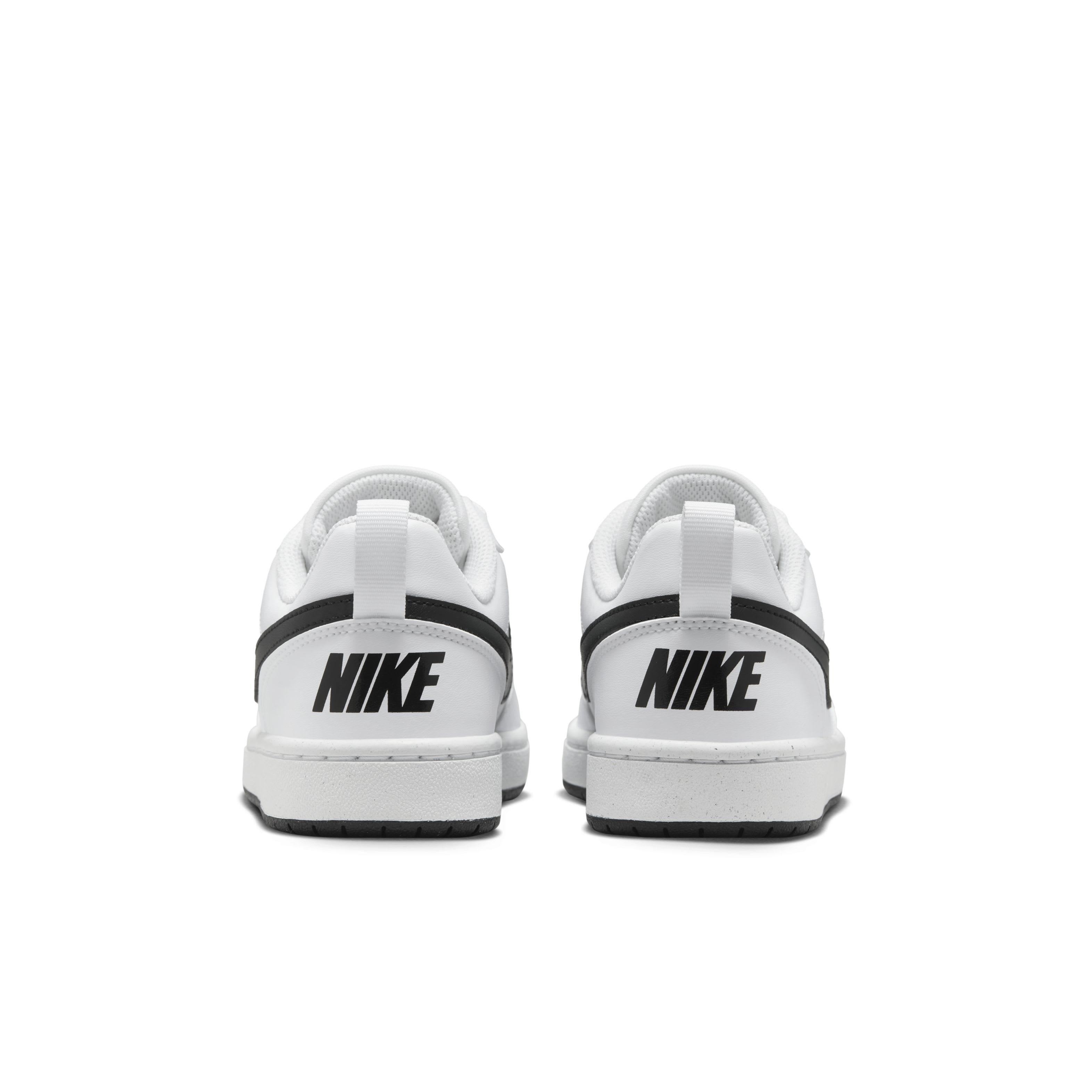 Nike Court Borough Low Recraft Grade School Boys' "White/Black" Shoe