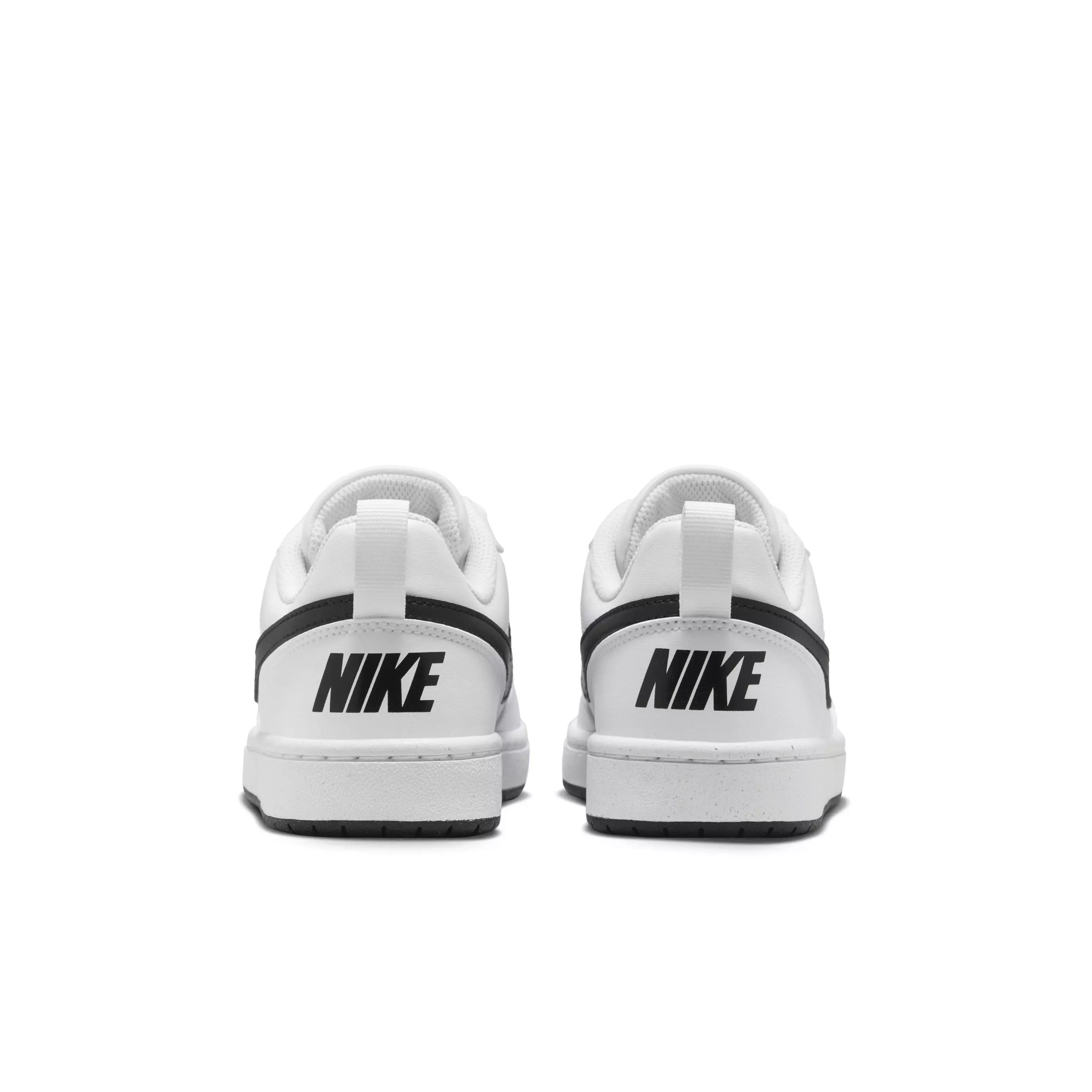 Nike Court Borough Low Recraft "White/Black" Grade School Boys' Shoe - WHITE/BLACK
