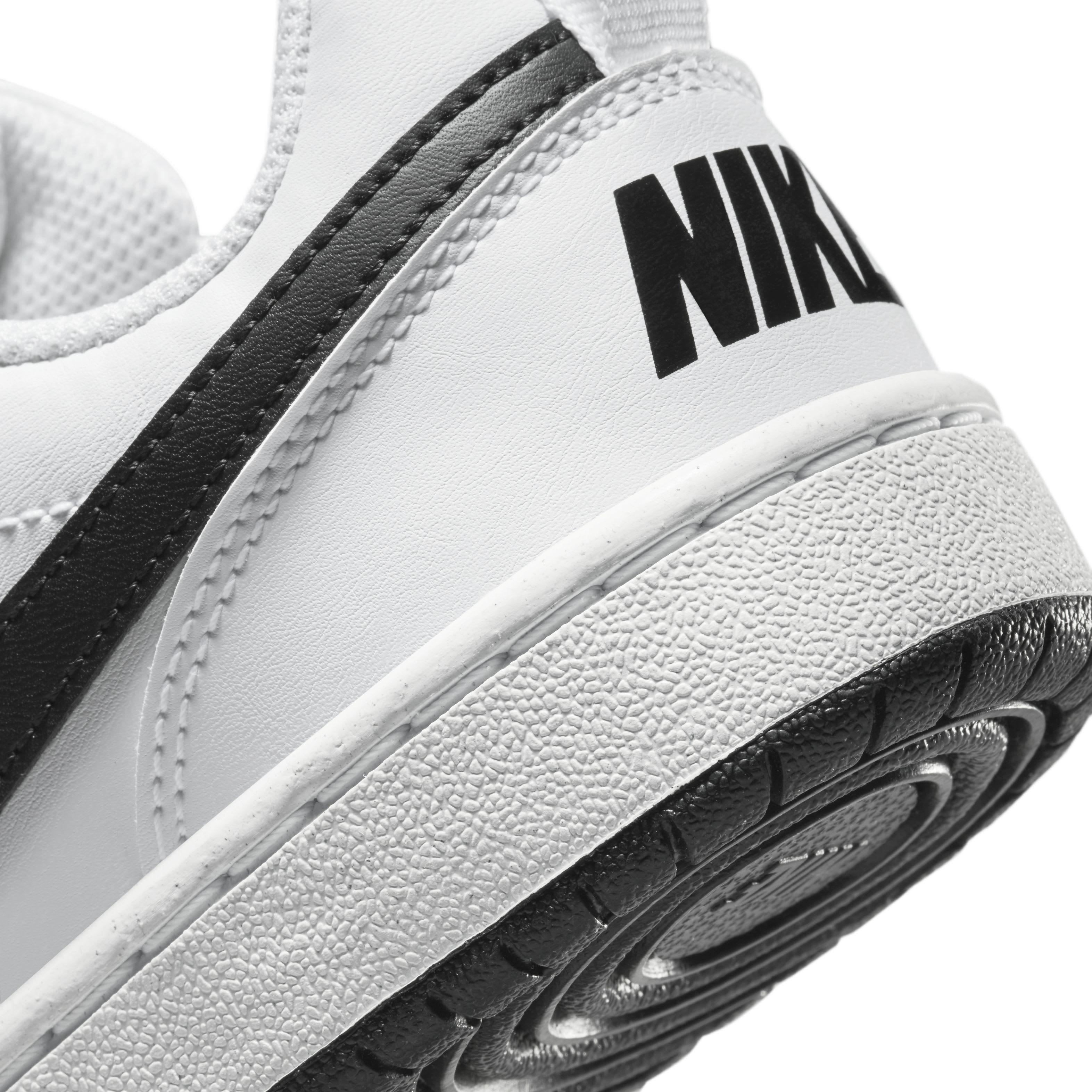 Nike Court Borough Low Recraft Grade School Boys' "White/Black" Shoe