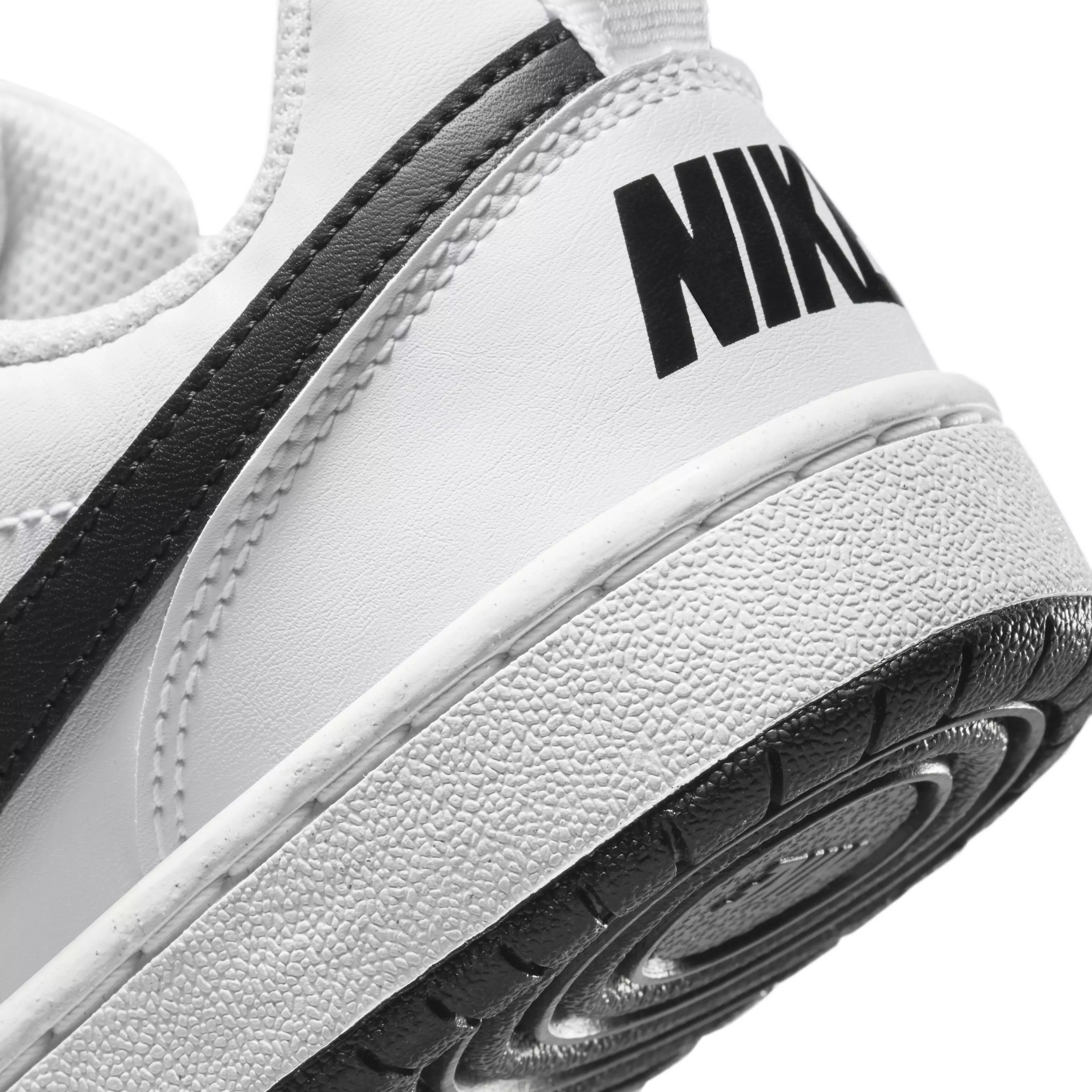 Nike Court Borough Low Recraft "White/Black" Grade School Boys' Shoe - WHITE/BLACK