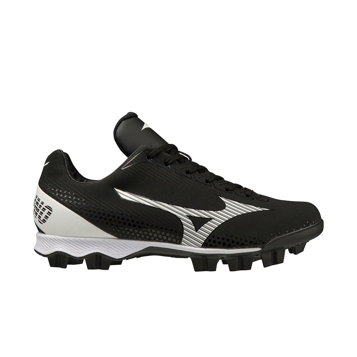 Mizuno Wave Finch LightRevo TPU "Black/White" Women's Softball Cleat - BLACK/WHITE Thumbnail View 1