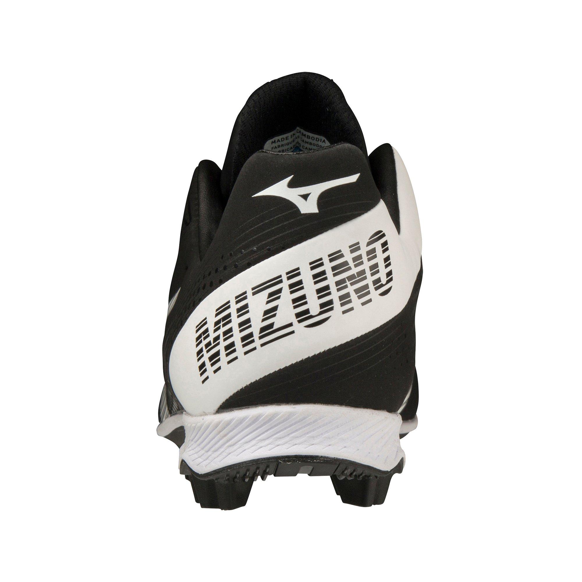 Mizuno Wave Finch LightRevo TPU "Black/White" Women's Softball Cleat - BLACK/WHITE Thumbnail View 5