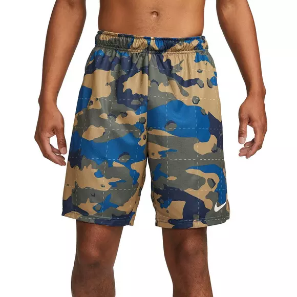 Oso polar Punto de referencia Sinis Nike Men's Blue/Navy/Tan Dri-FIT Camo Training Shorts