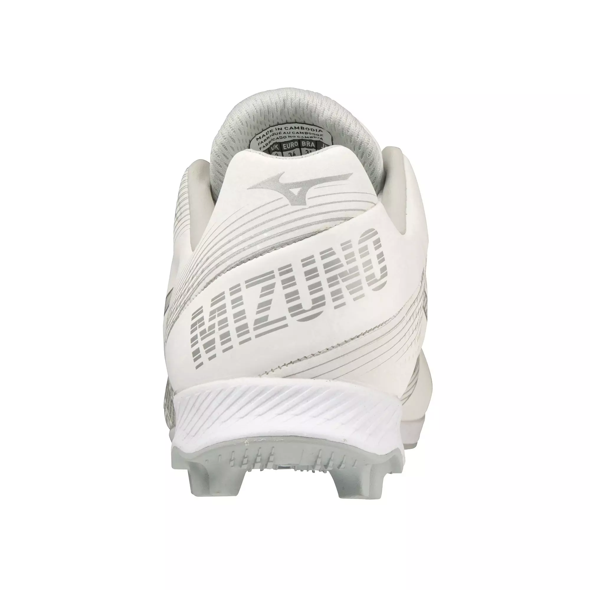 Mizuno Wave Finch LightRevo "White" Grade School Girls' Softball Cleat - WHITE