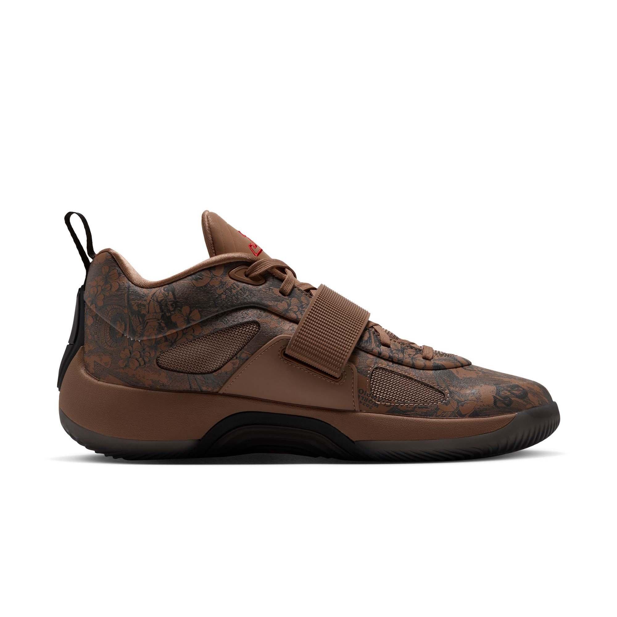 Jordan Tatum 5 "Laser" Men's Basketball Shoe - LEGEND DK BROWN/UNIVERSITY RED