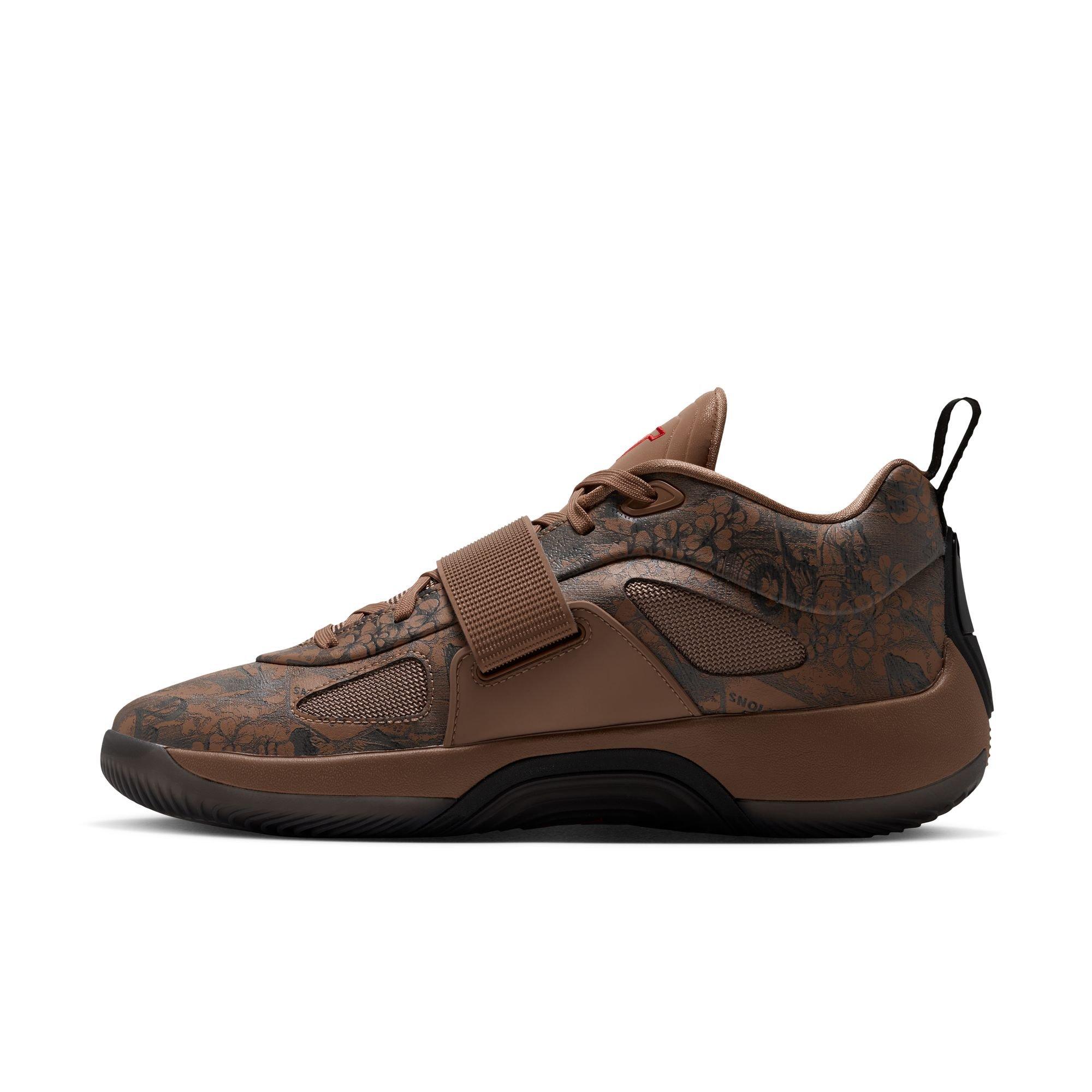 Jordan Tatum 5 "Laser" Men's Basketball Shoe - LEGEND DK BROWN/UNIVERSITY RED