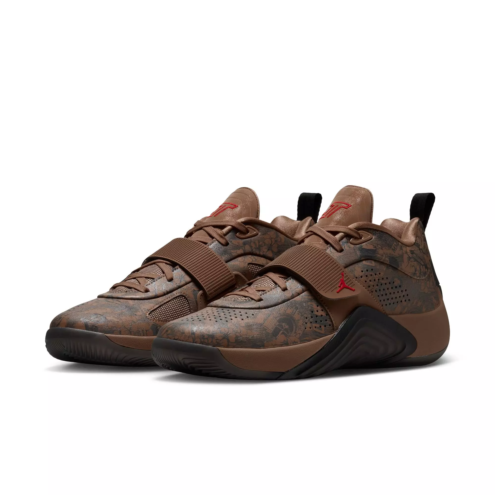 Jordan Tatum 5 "Laser" Men's Basketball Shoe - LEGEND DK BROWN/UNIVERSITY RED