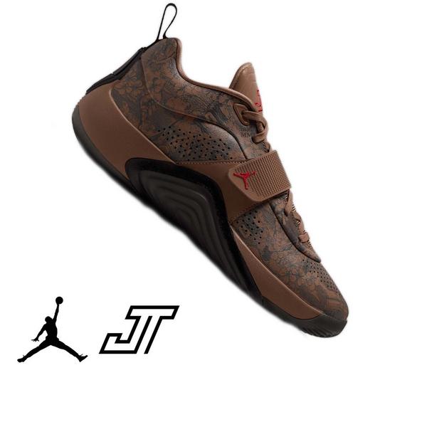 Jordan Tatum 5 "Laser" Men's Basketball Shoe - LEGEND DK BROWN/UNIVERSITY RED