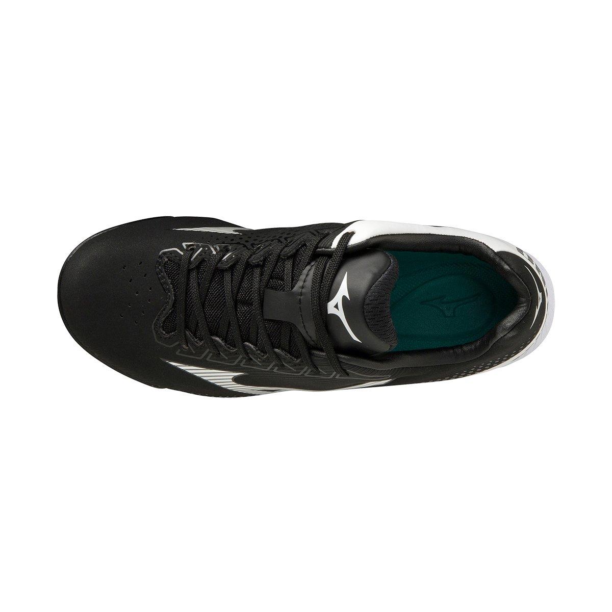 Mizuno Wave Finch LightRevo  Grade School Girls' "Black/White" Softball Cleat