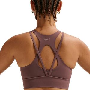 Nike Women's Zenvy Light-Support Padded Longline Sports Bra -Tattoo Purple