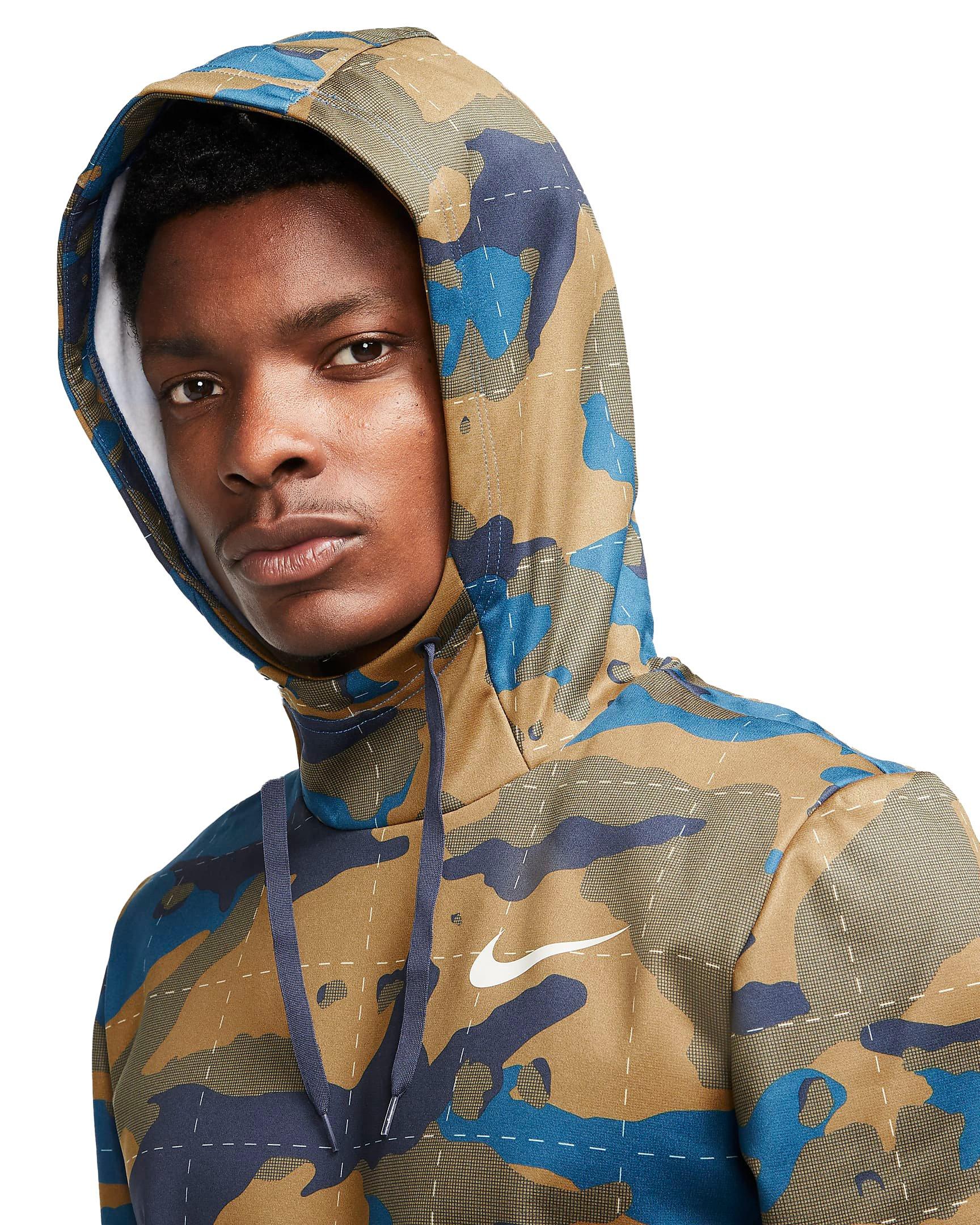 nike blue camo hoodie