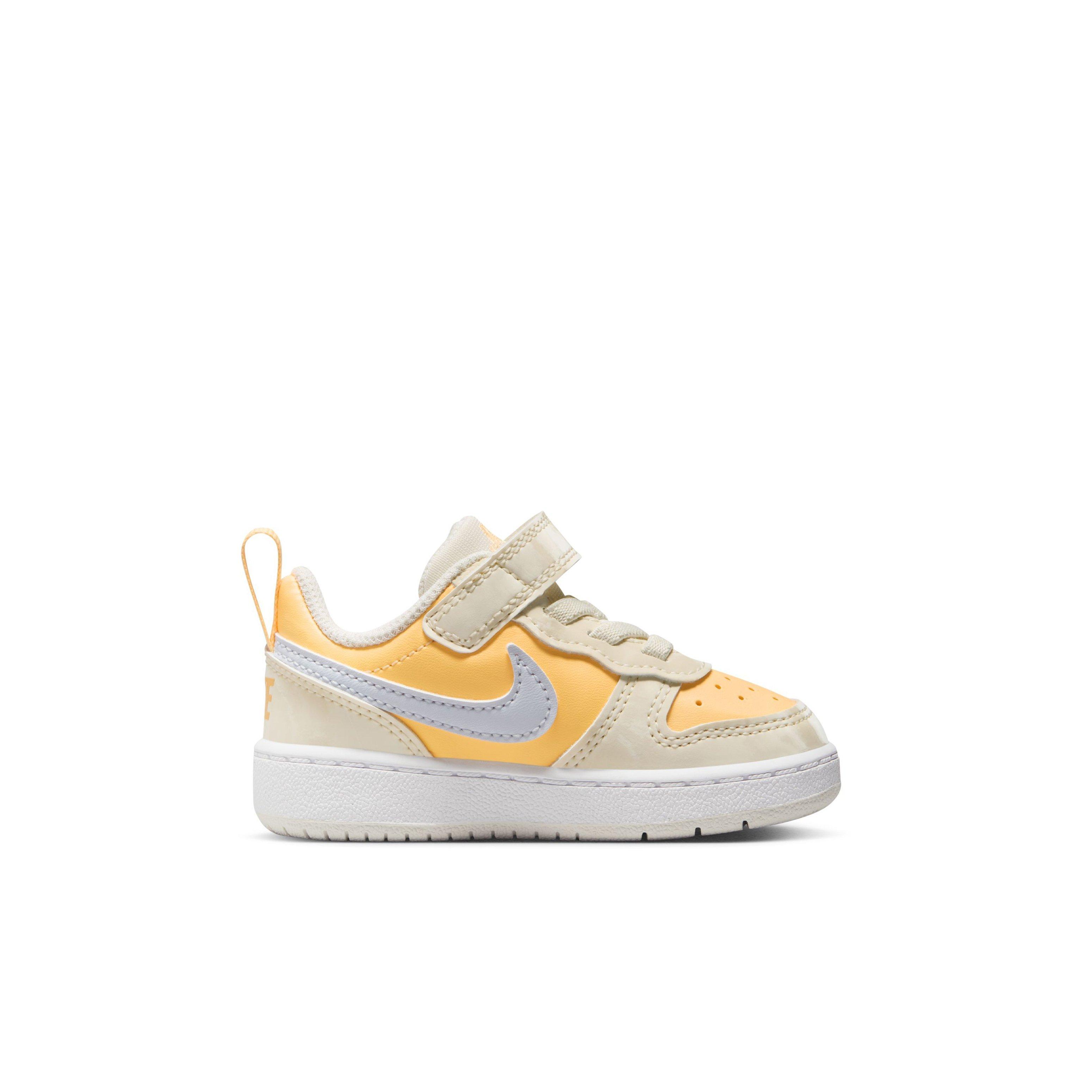 Nike Court Borough Low Recraft "Beige/Light Orange/White" Infant Girls' Shoe - BEIGE/LT ORANGE/WHITE Thumbnail View 1