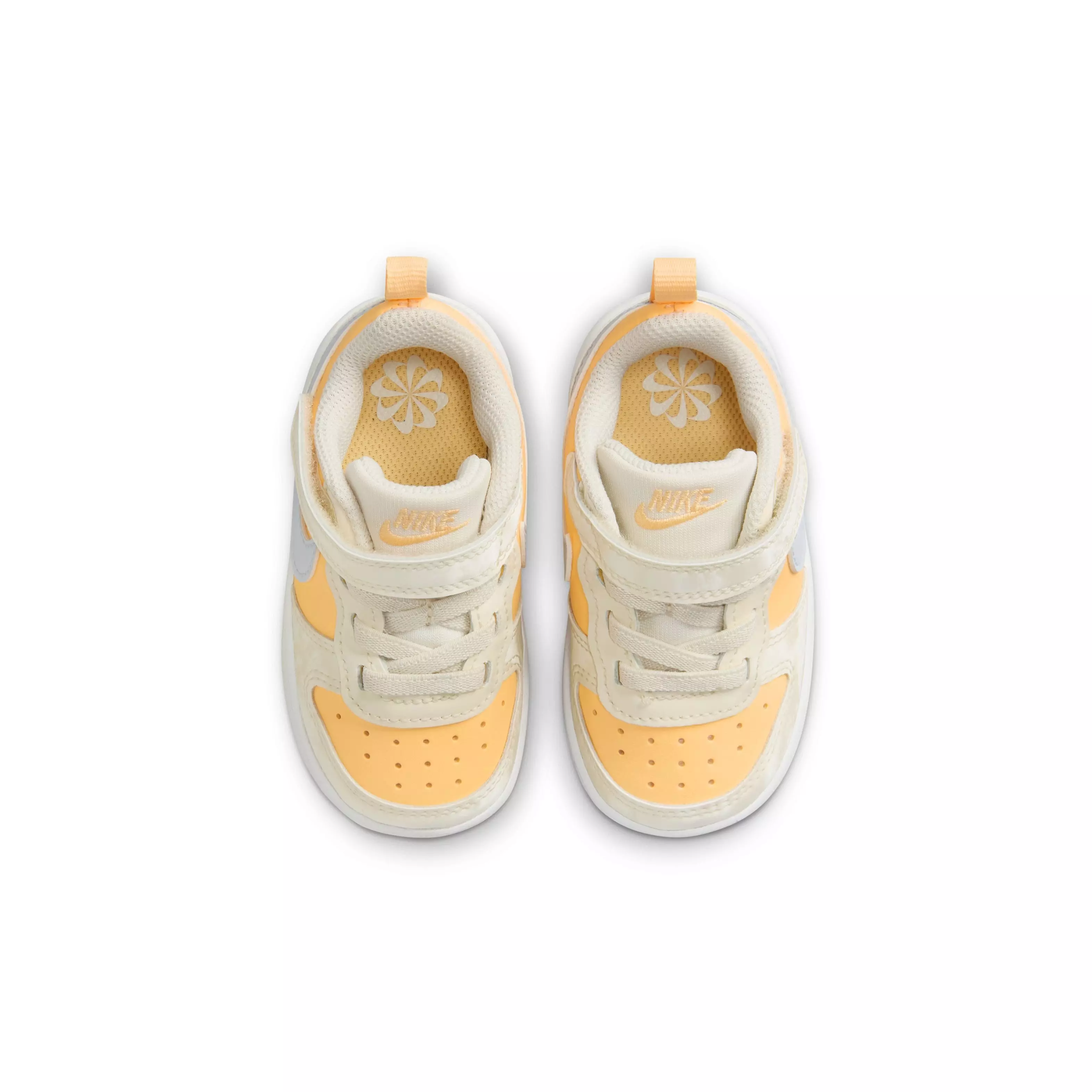 Nike Court Borough Low Recraft "Beige/Light Orange/White" Infant Girls' Shoe - BEIGE/LT ORANGE/WHITE