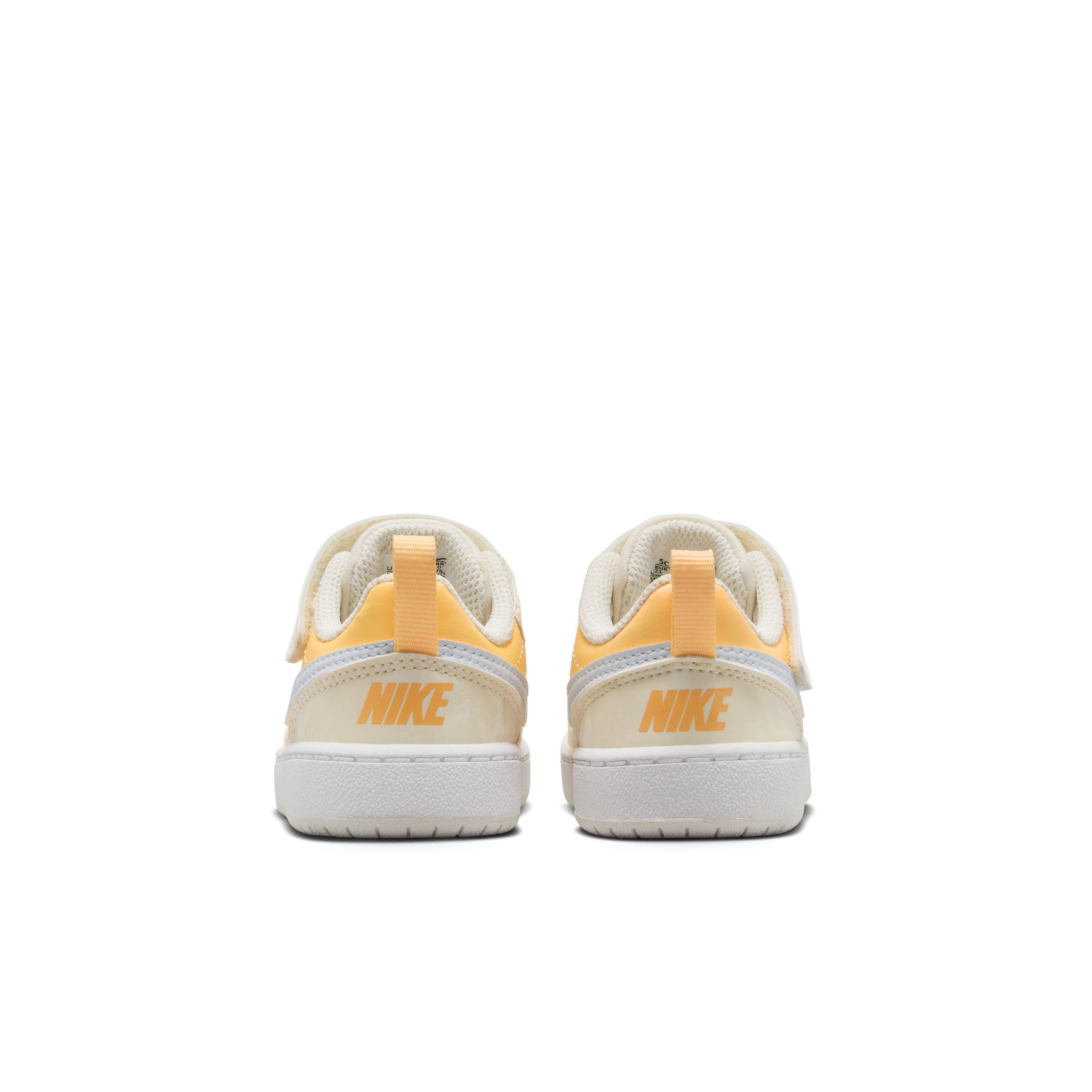 Nike Court Borough Low Recraft "Beige/Light Orange/White" Infant Girls' Shoe - BEIGE/LT ORANGE/WHITE Thumbnail View 5