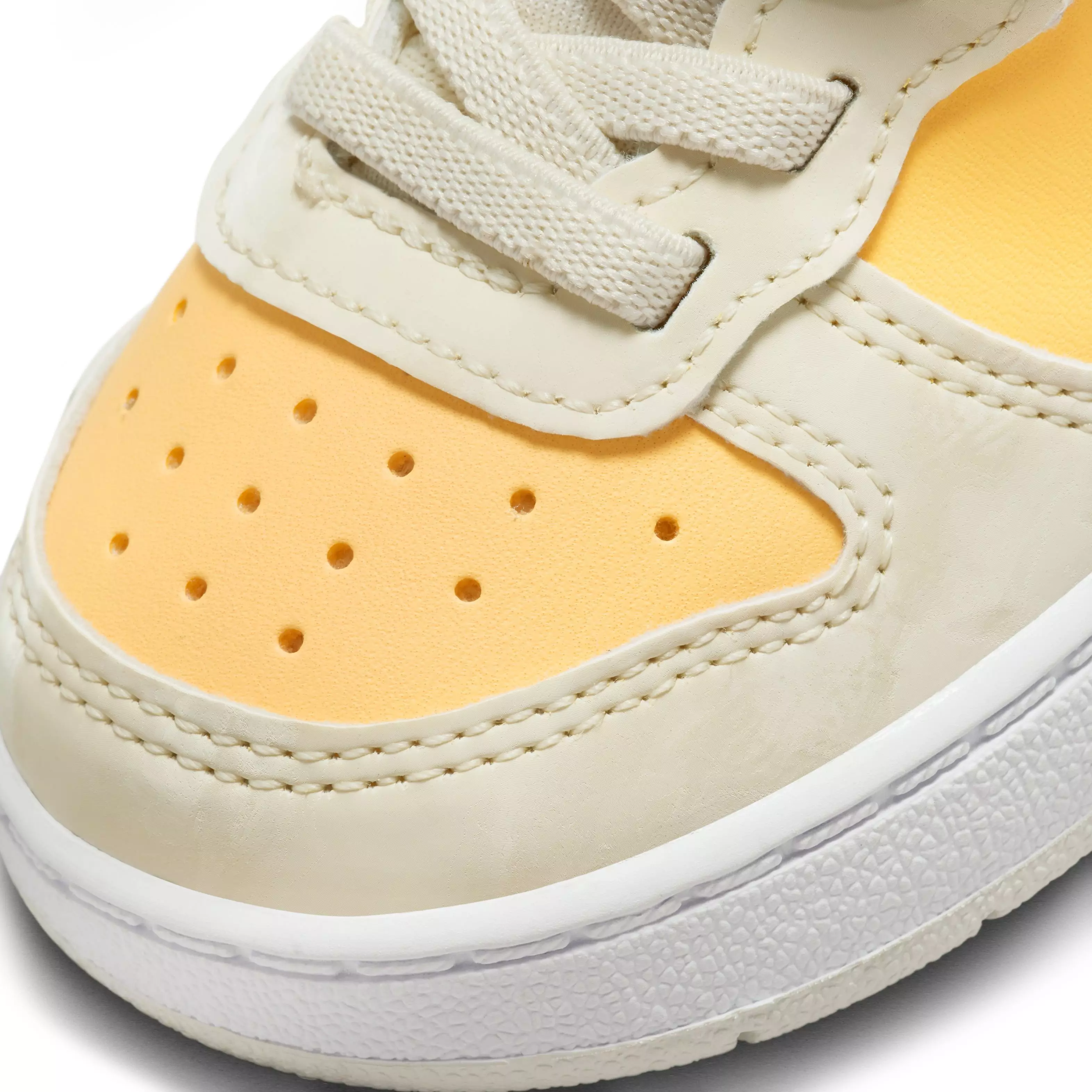 Nike Court Borough Low Recraft "Beige/Light Orange/White" Infant Girls' Shoe - BEIGE/LT ORANGE/WHITE