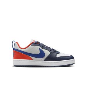 Nike Court Borough Low Recraft "Navy/Orange/Light Silver/Hyper Royal" Grade School Boys' Shoe