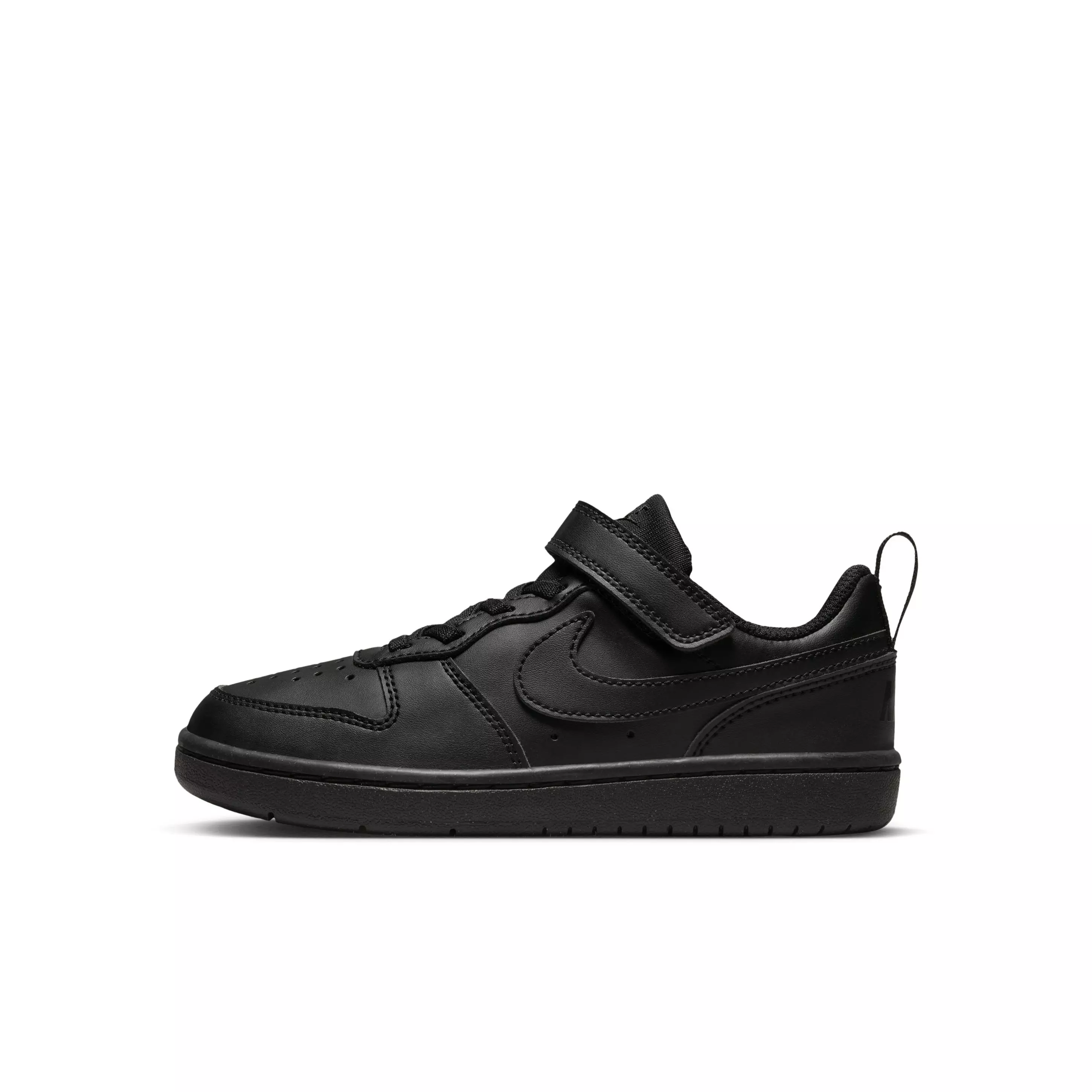 Nike Court Borough Low Recraft "Black/Black/Black" Preschool Boys' Shoe - BLACK/BLACK/BLACK