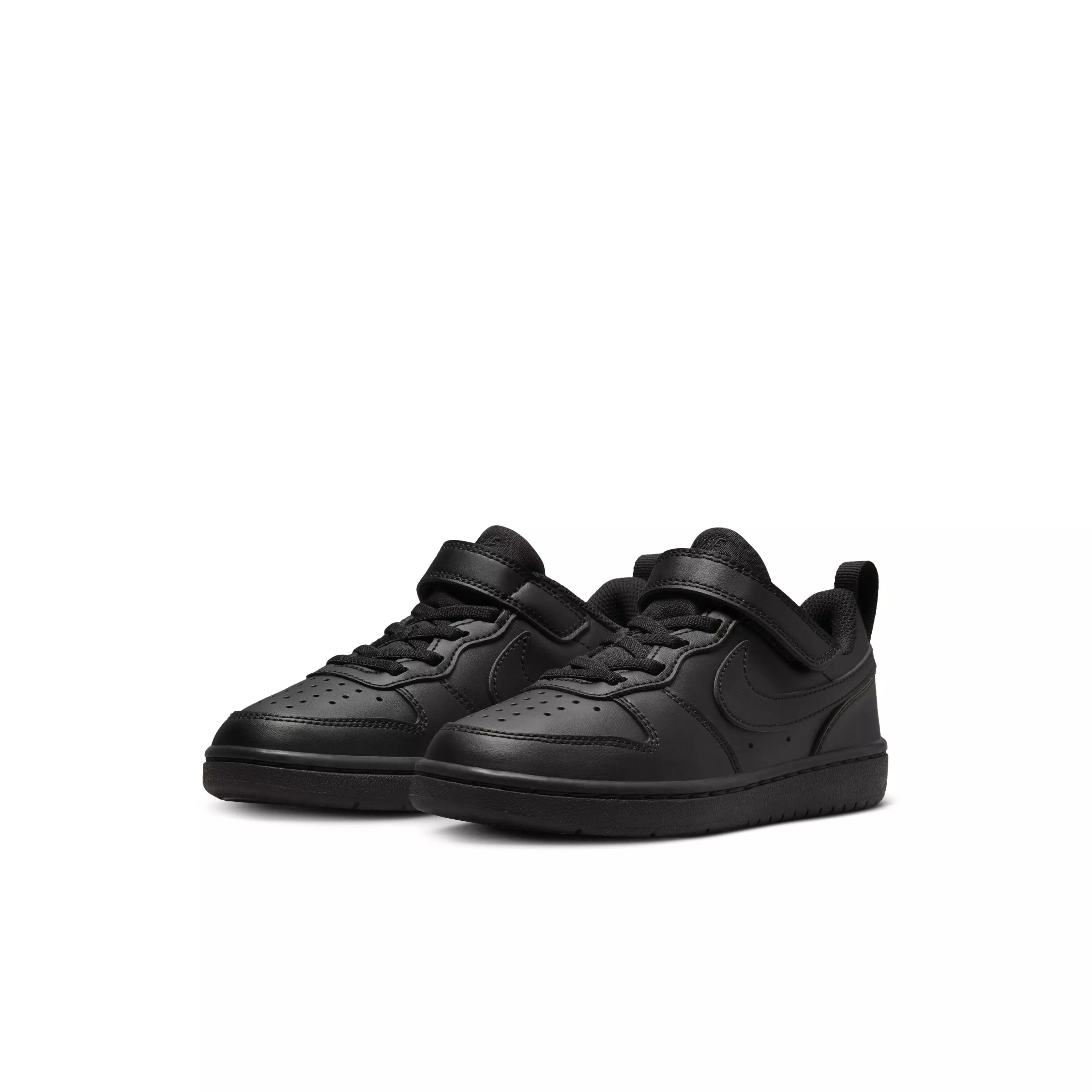 Nike Court Borough Low Recraft "Black/Black/Black" Preschool Boys' Shoe - BLACK/BLACK/BLACK