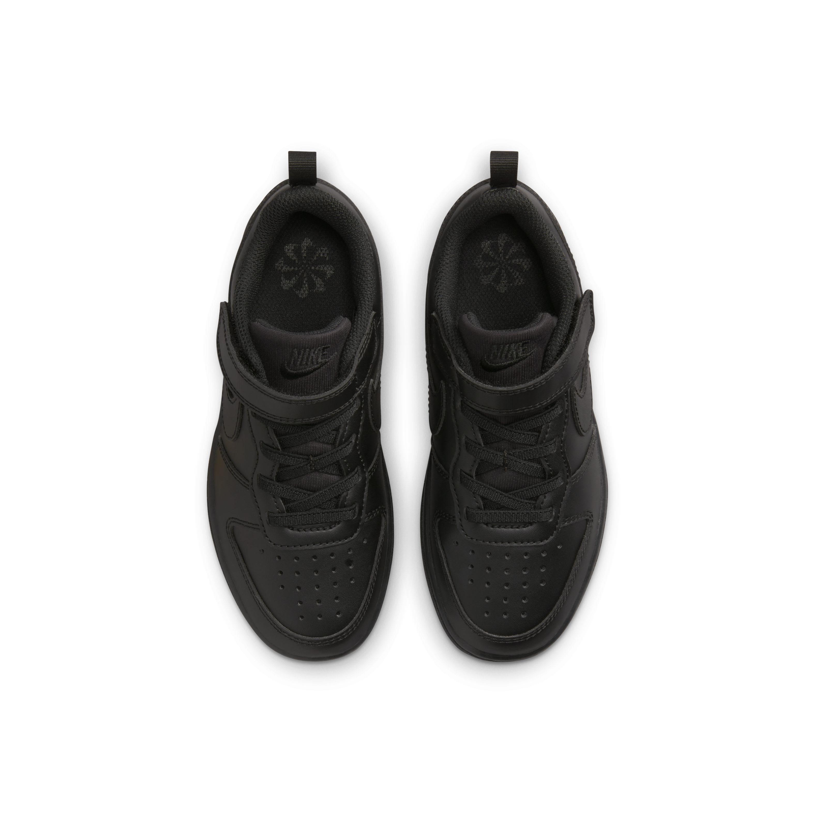 Nike Court Borough Low Recraft Preschool Boys' "Black/Black/Black" Shoe