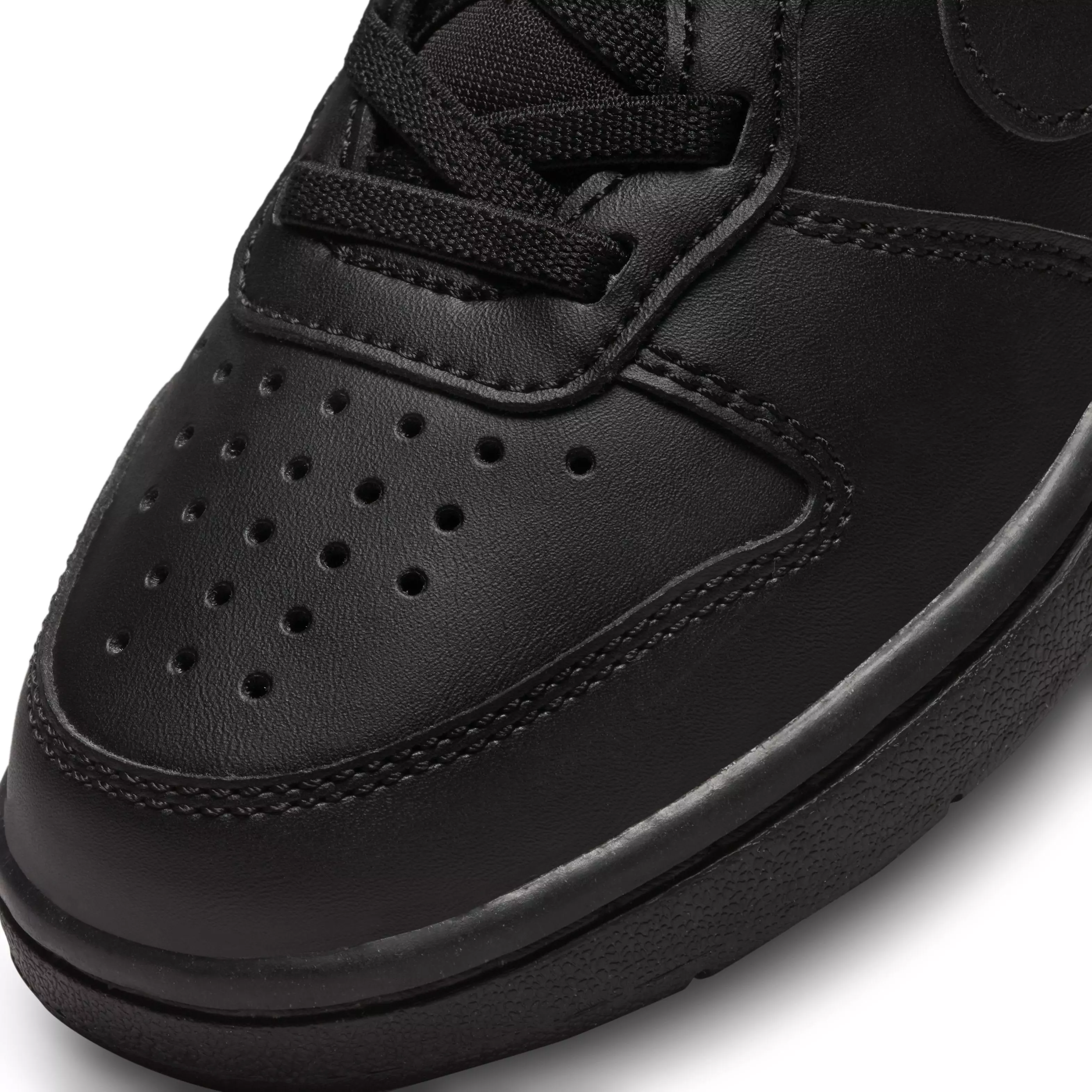 Nike Court Borough Low Recraft "Black/Black/Black" Preschool Boys' Shoe - BLACK/BLACK/BLACK