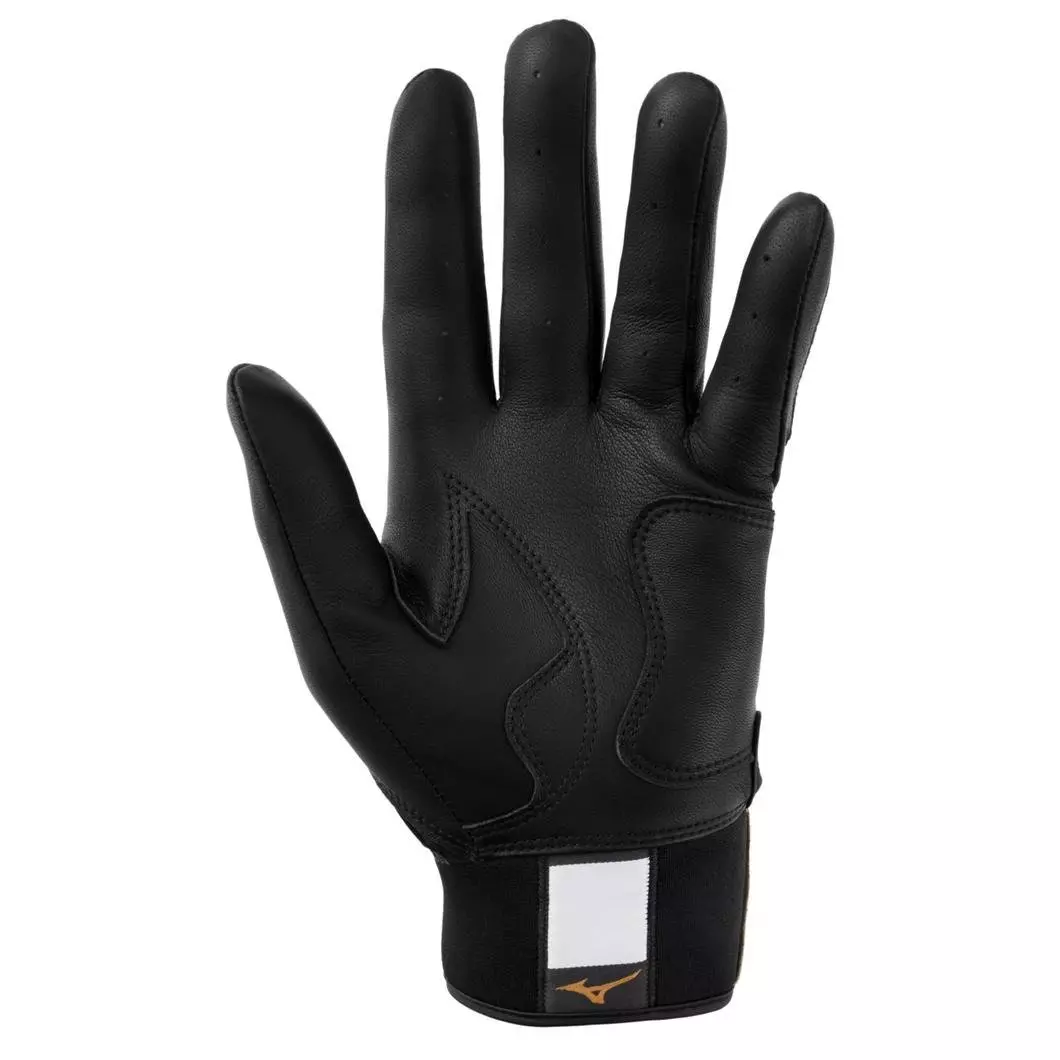Mizuno Pro Select Baseball Batting Gloves - BLACK