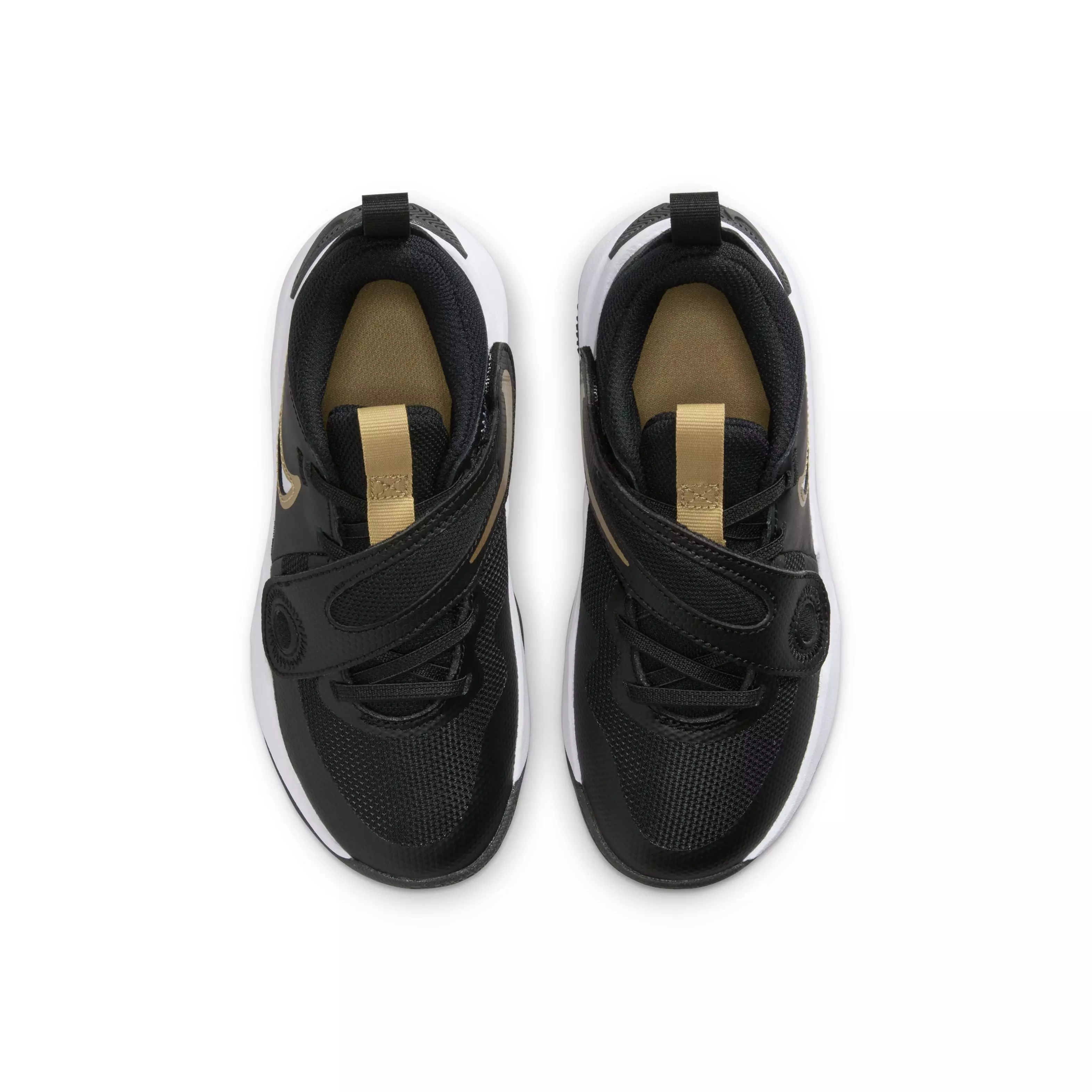 Nike Team Hustle D 11 "Black/Anthracite/Gold" Preschool Boys' Basketball Shoe - BLACK/ANTHRACITE/GOLD