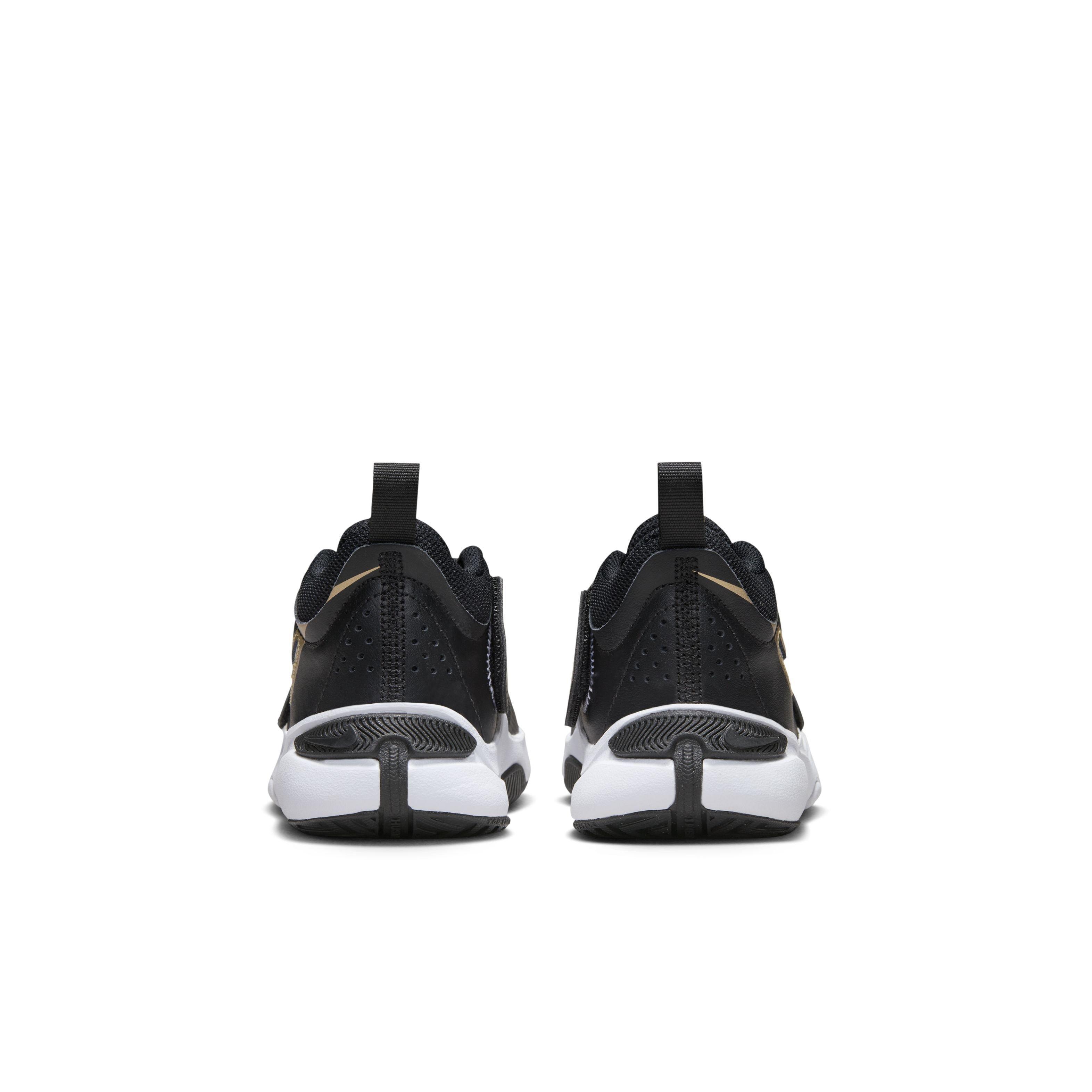 Nike Team Hustle D 11 Preschool Boys' "Black/Anthracite/Gold" Basketball Shoe