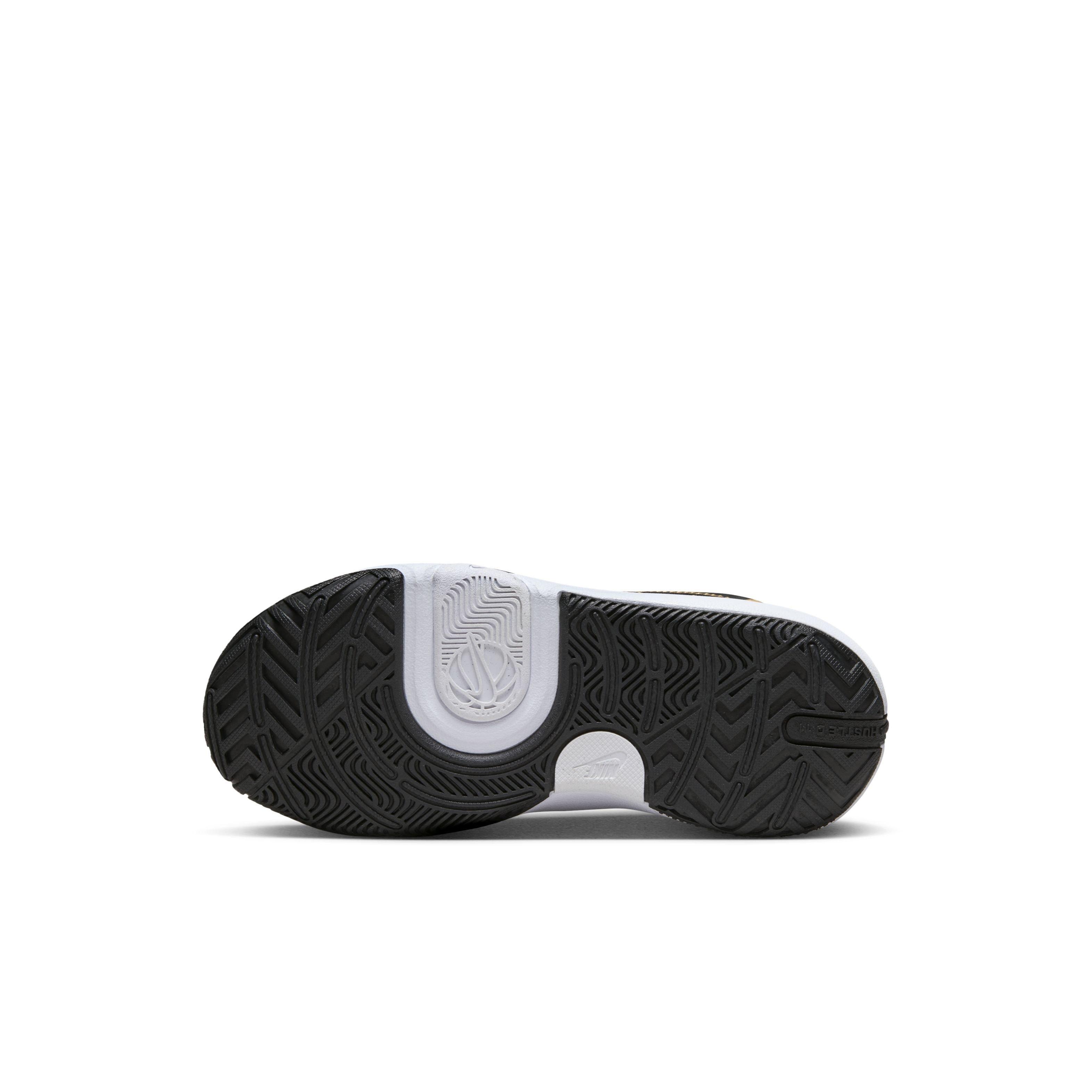 Nike Team Hustle D 11 Preschool Boys' "Black/Anthracite/Gold" Basketball Shoe