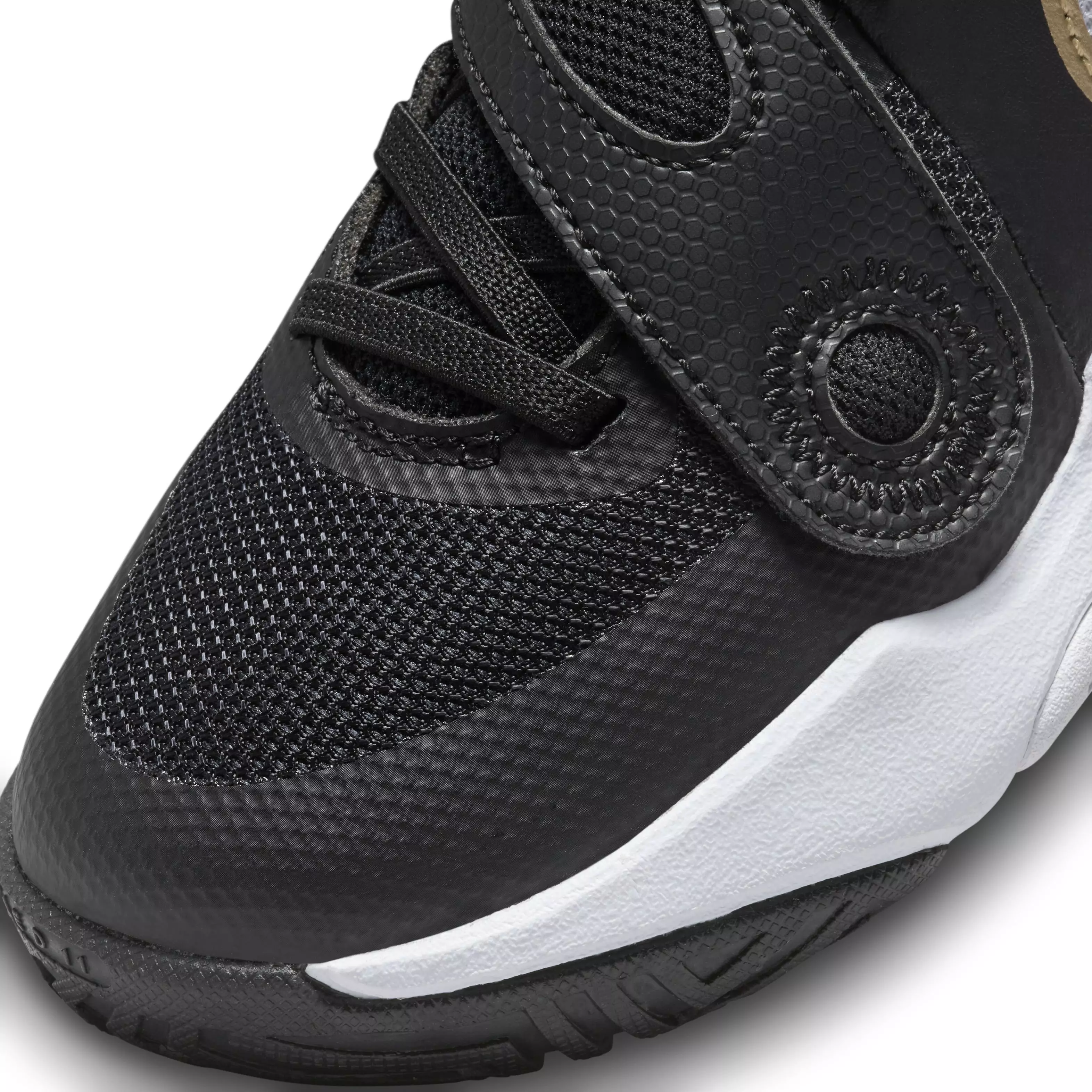 Nike Team Hustle D 11 "Black/Anthracite/Gold" Preschool Boys' Basketball Shoe - BLACK/ANTHRACITE/GOLD