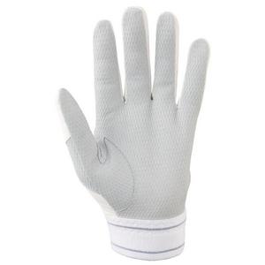 Mizuno Pro PowerArc Baseball Batting Gloves - White/Gold