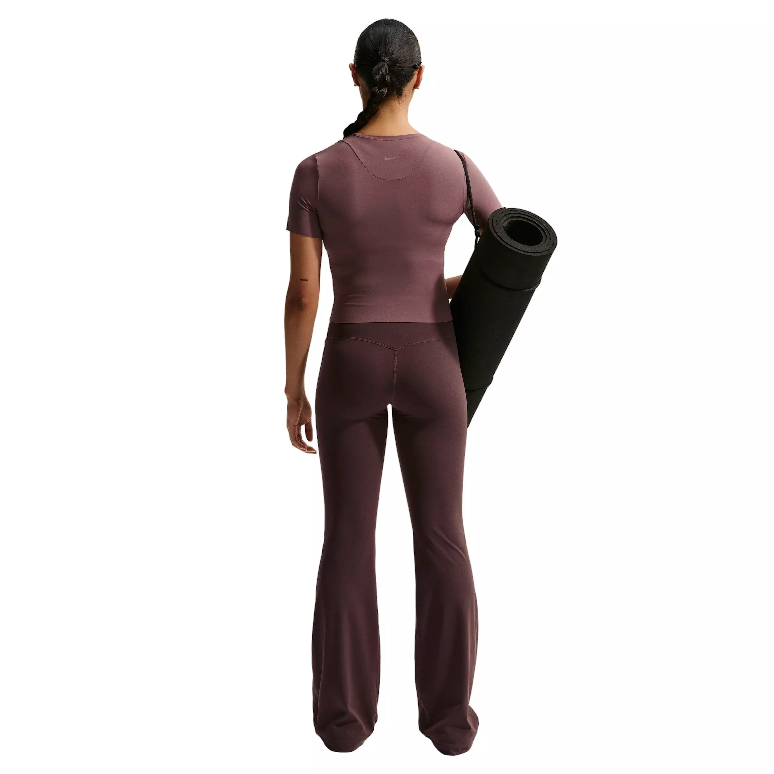 Nike Women's Zenvy Dri-FIT Short-Sleeve Top - Tattoo Purple - TATTOO PURPLE