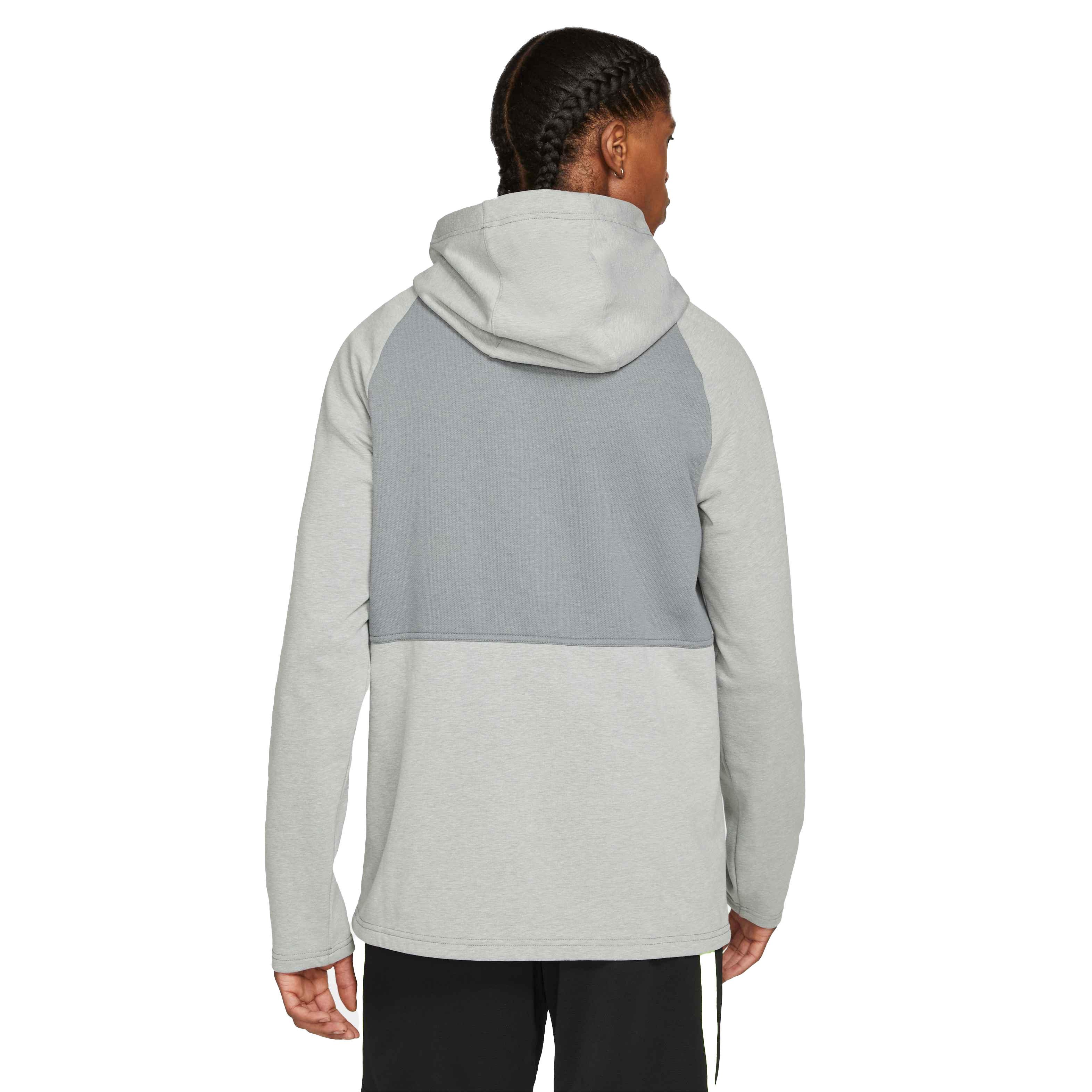 Nike Men's "Grey" Therma-FIT Top Novelty Pullover Training Hoodie - GREY Thumbnail View 2