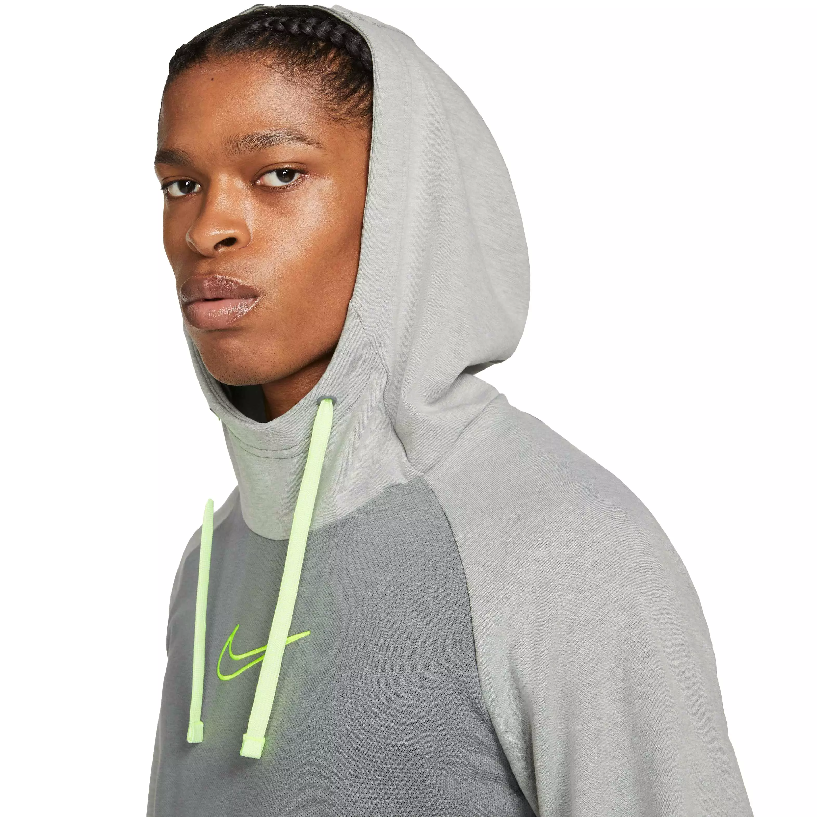 Nike Men's "Grey" Therma-FIT Top Novelty Pullover Training Hoodie - GREY