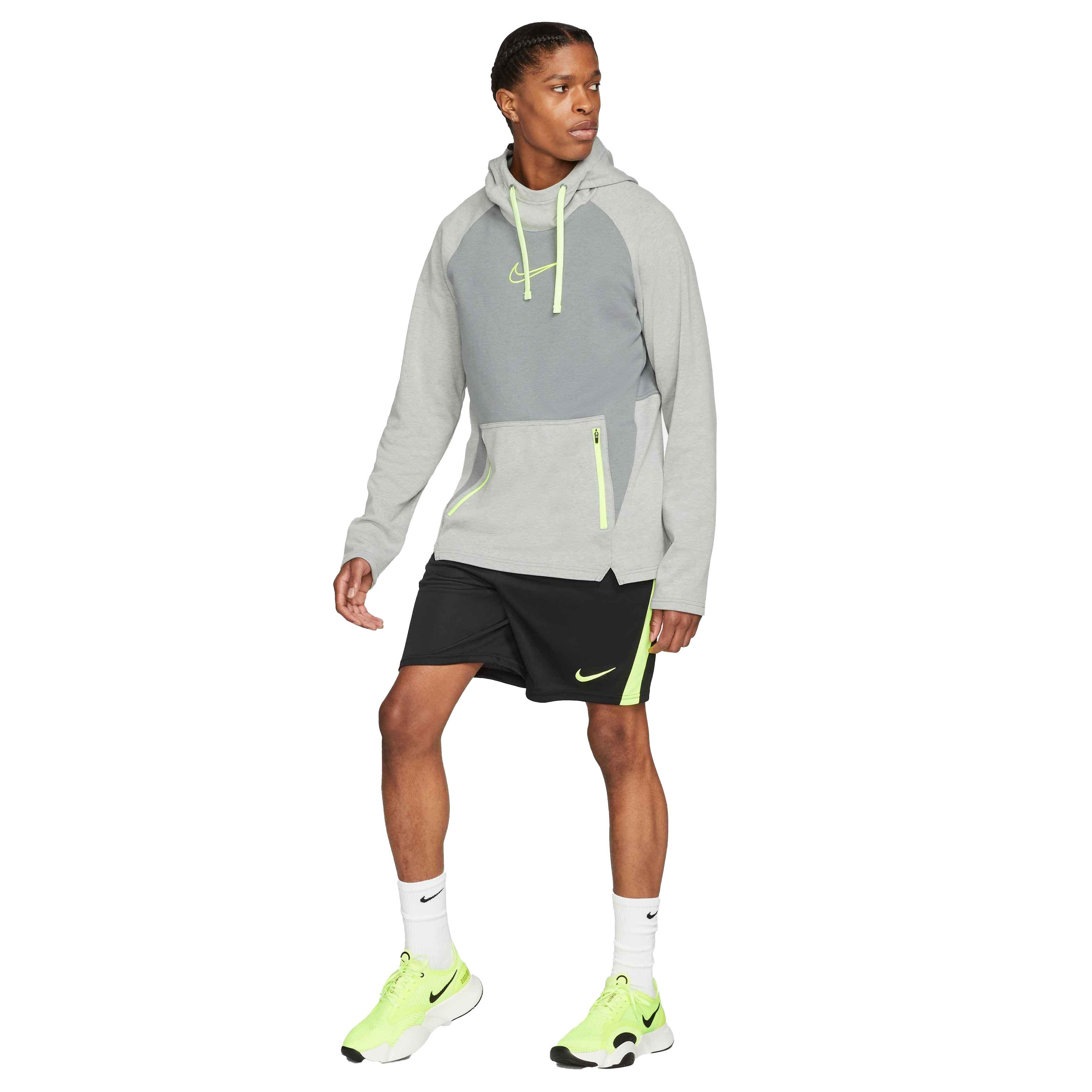 Nike Men's "Grey" Therma-FIT Top Novelty Pullover Training Hoodie - GREY Thumbnail View 5