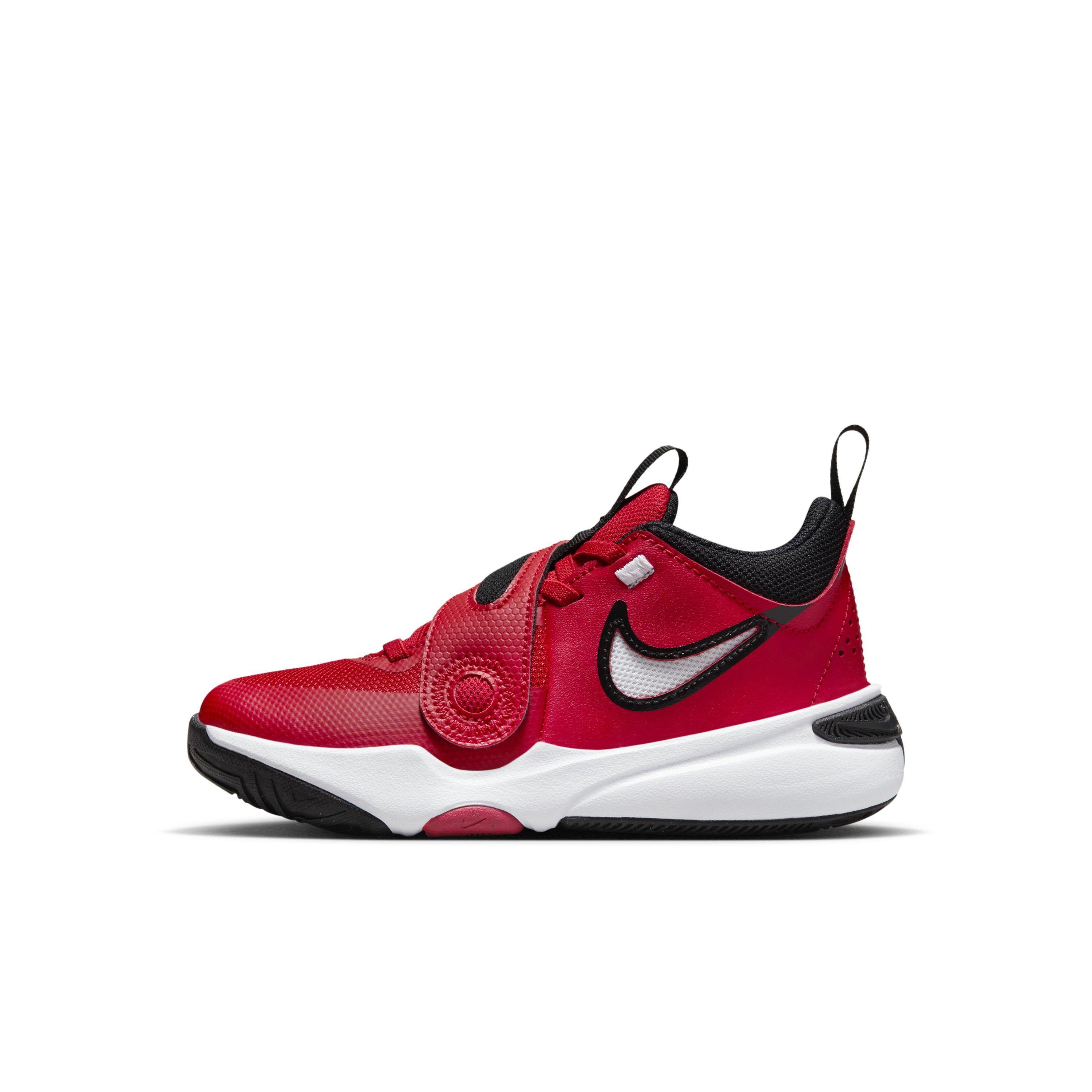 Nike Team Hustle D 11 Preschool Boys' "Red/Black/White" Basketball Shoe