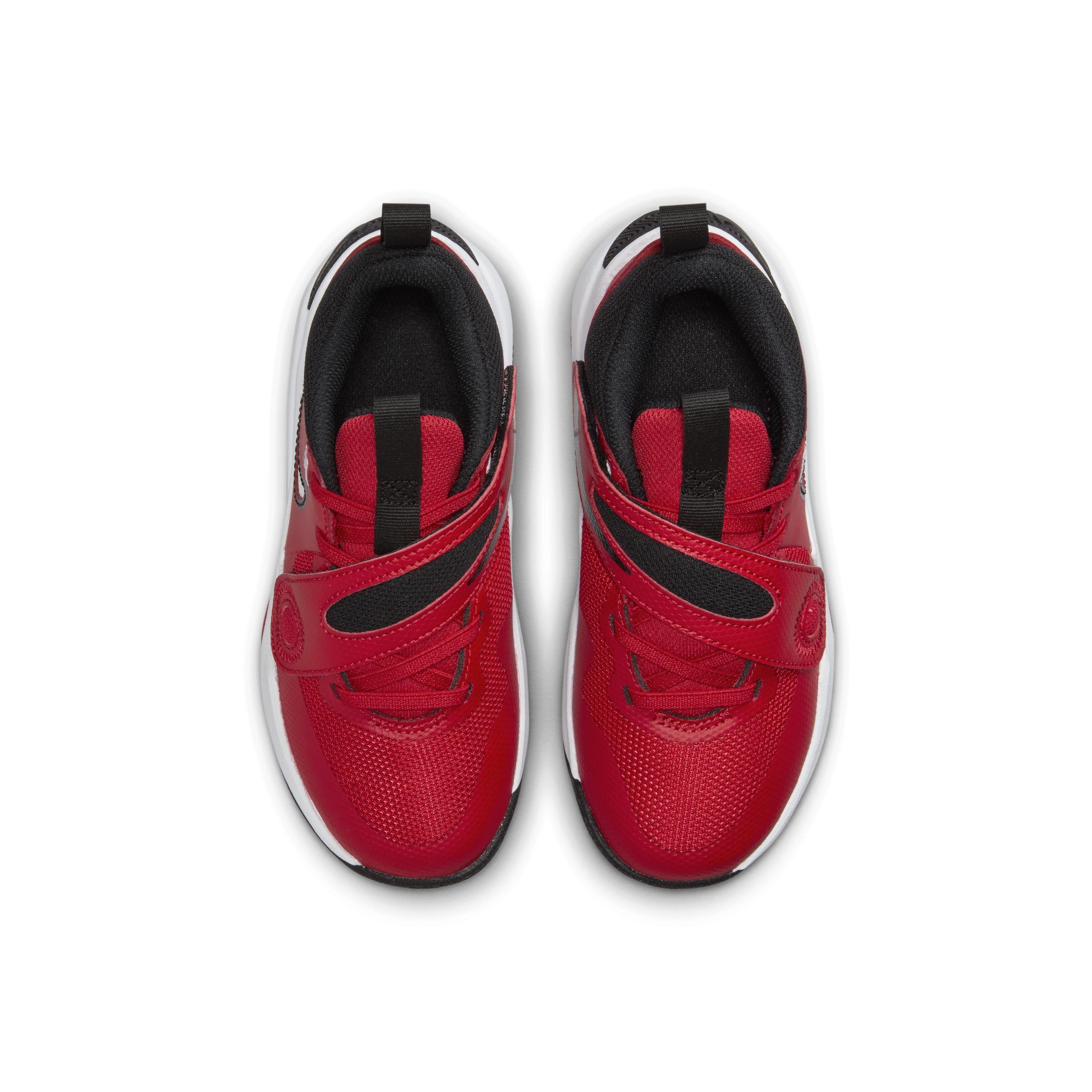 Nike Team Hustle D 11 Preschool Boys' "Red/Black/White" Basketball Shoe