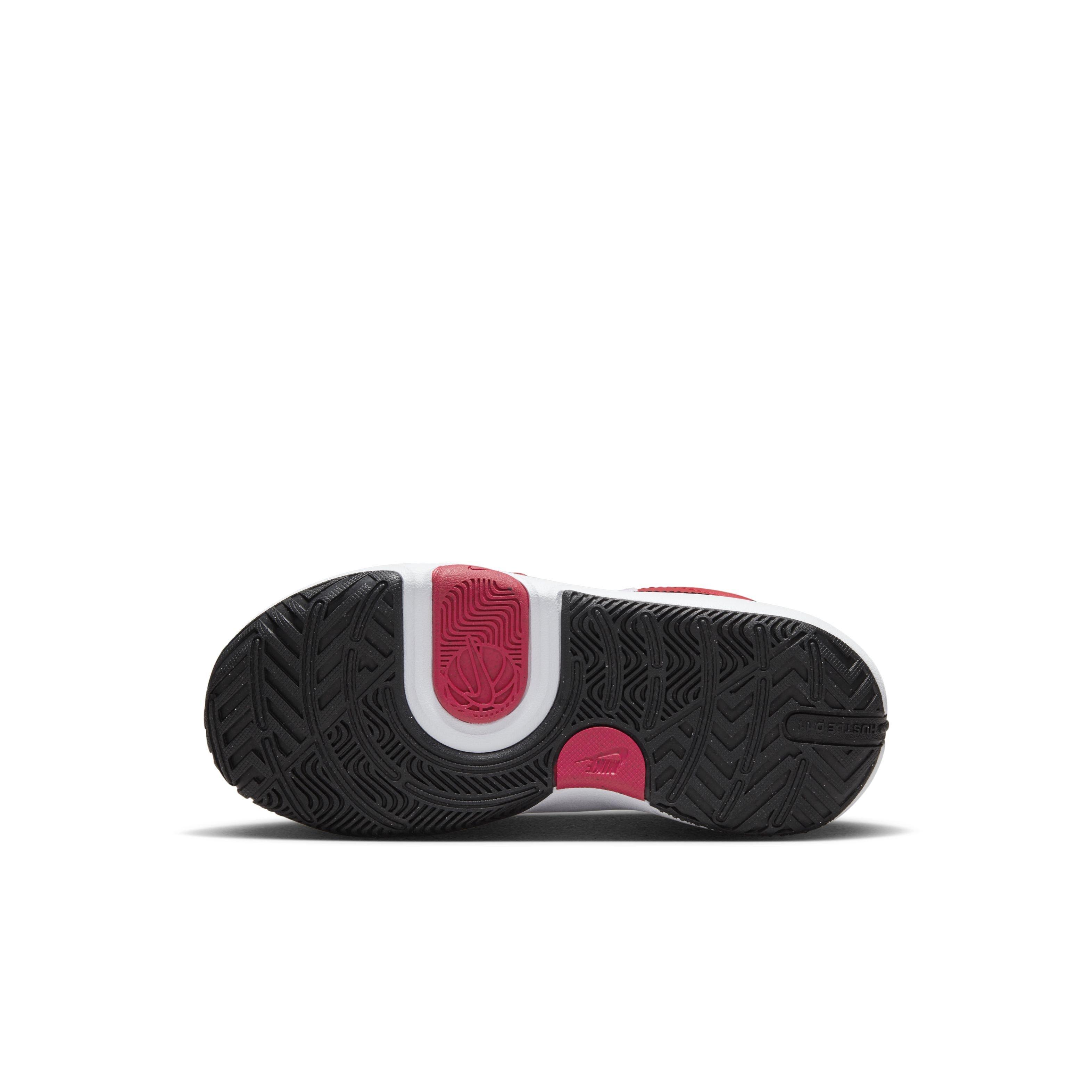 Nike Team Hustle D 11 Preschool Boys' "Red/Black/White" Basketball Shoe