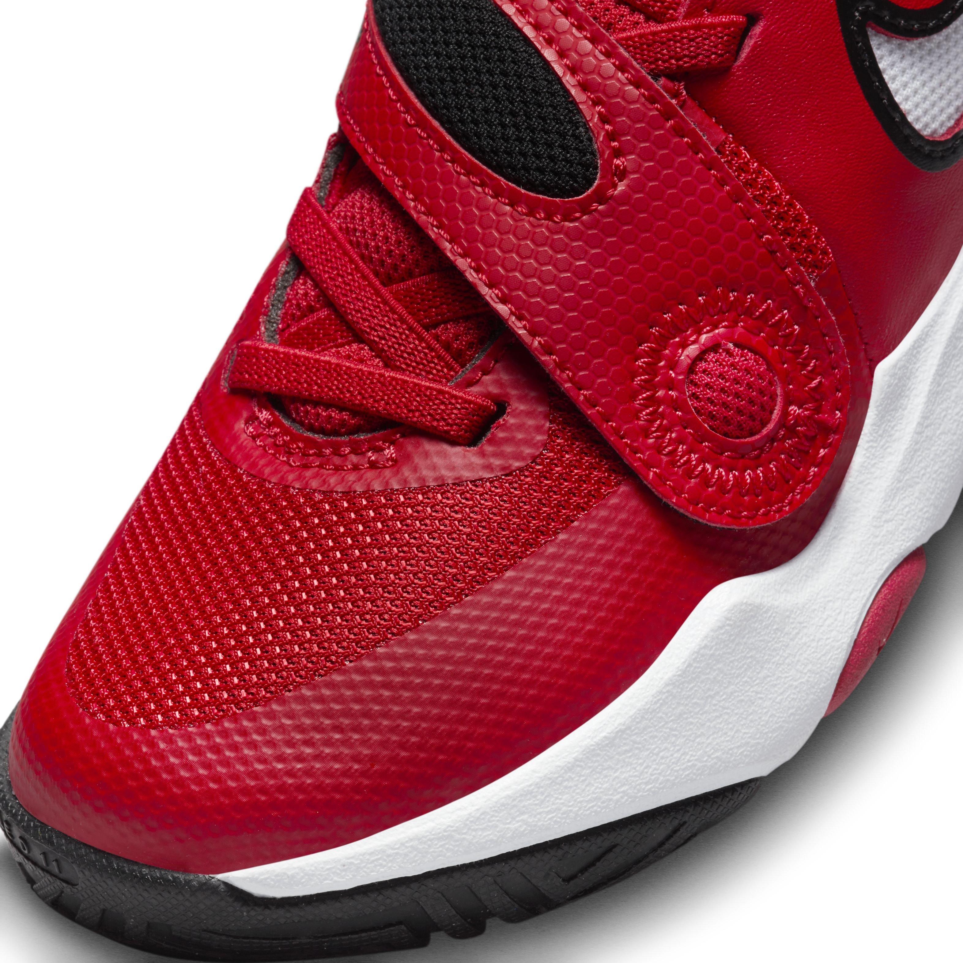 Nike Team Hustle D 11 Preschool Boys' "Red/Black/White" Basketball Shoe