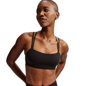 Nike Women's Zenvy Strappy Light-Support Padded Sports Bra -Black