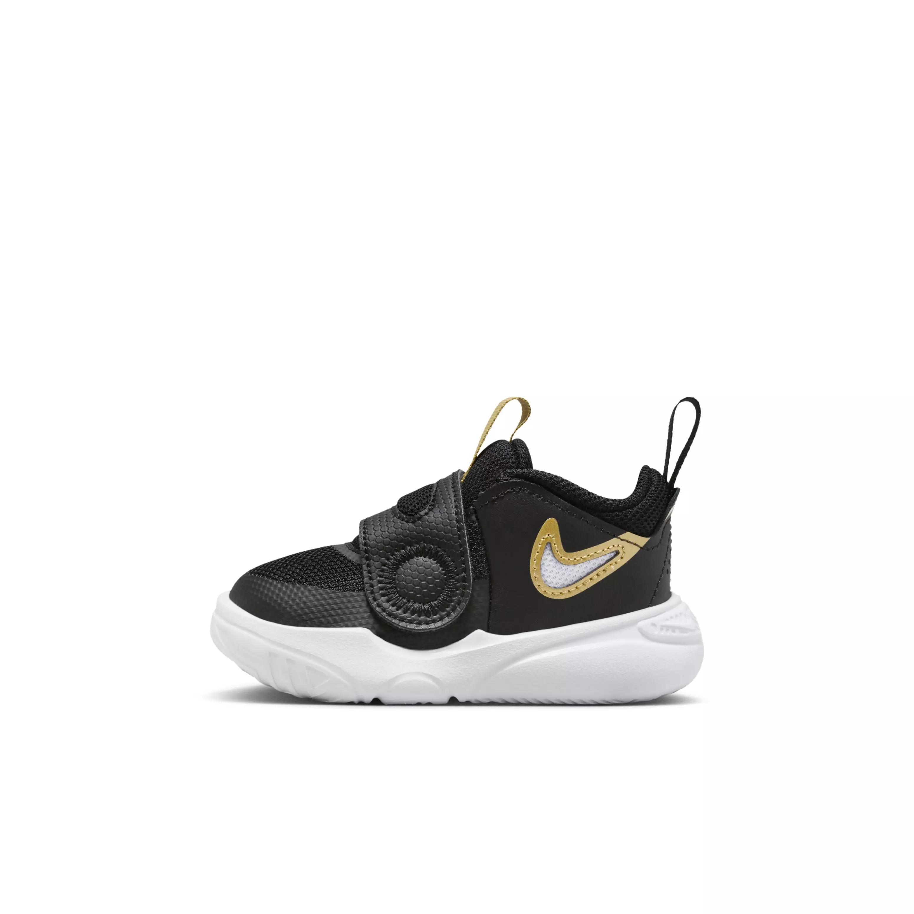 Nike Team Hustle D 11 "Black/Anthracite/Gold" Infant Boys' Basketball Shoe - BLACK/ANTHRACITE/GOLD