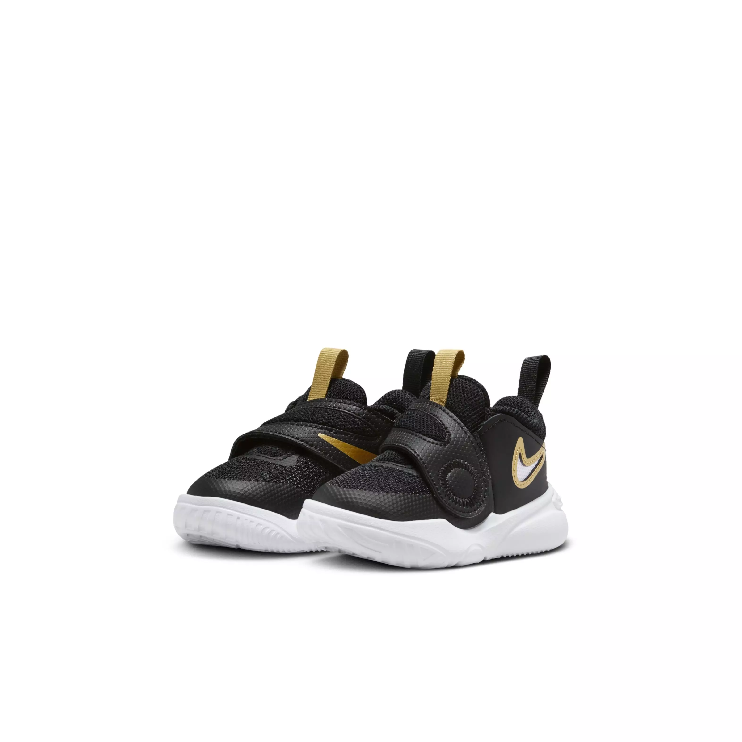 Nike Team Hustle D 11 "Black/Anthracite/Gold" Infant Boys' Basketball Shoe - BLACK/ANTHRACITE/GOLD