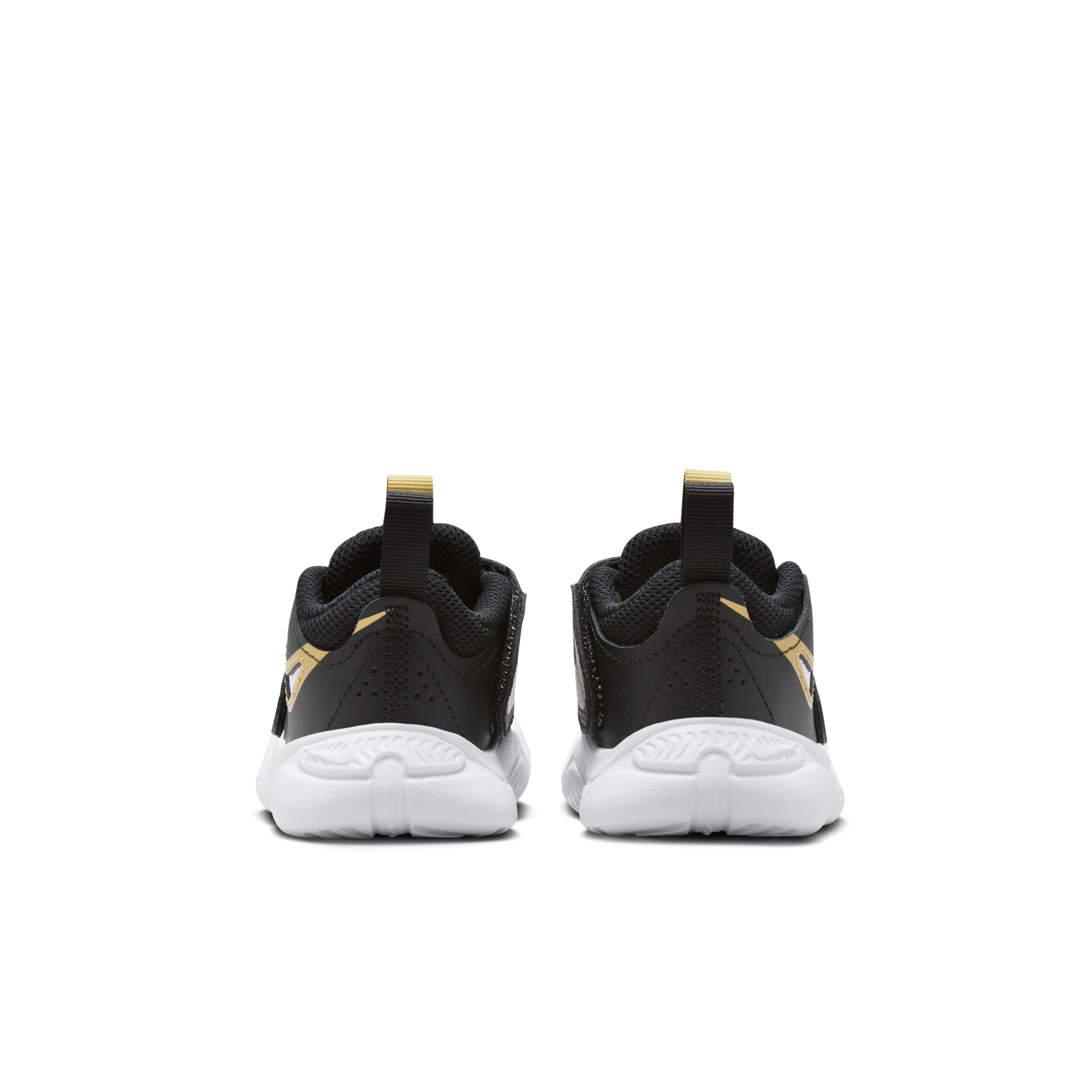 Nike Team Hustle D 11 "Black/Anthracite/Gold" Infant Boys' Basketball Shoe - BLACK/ANTHRACITE/GOLD Thumbnail View 5