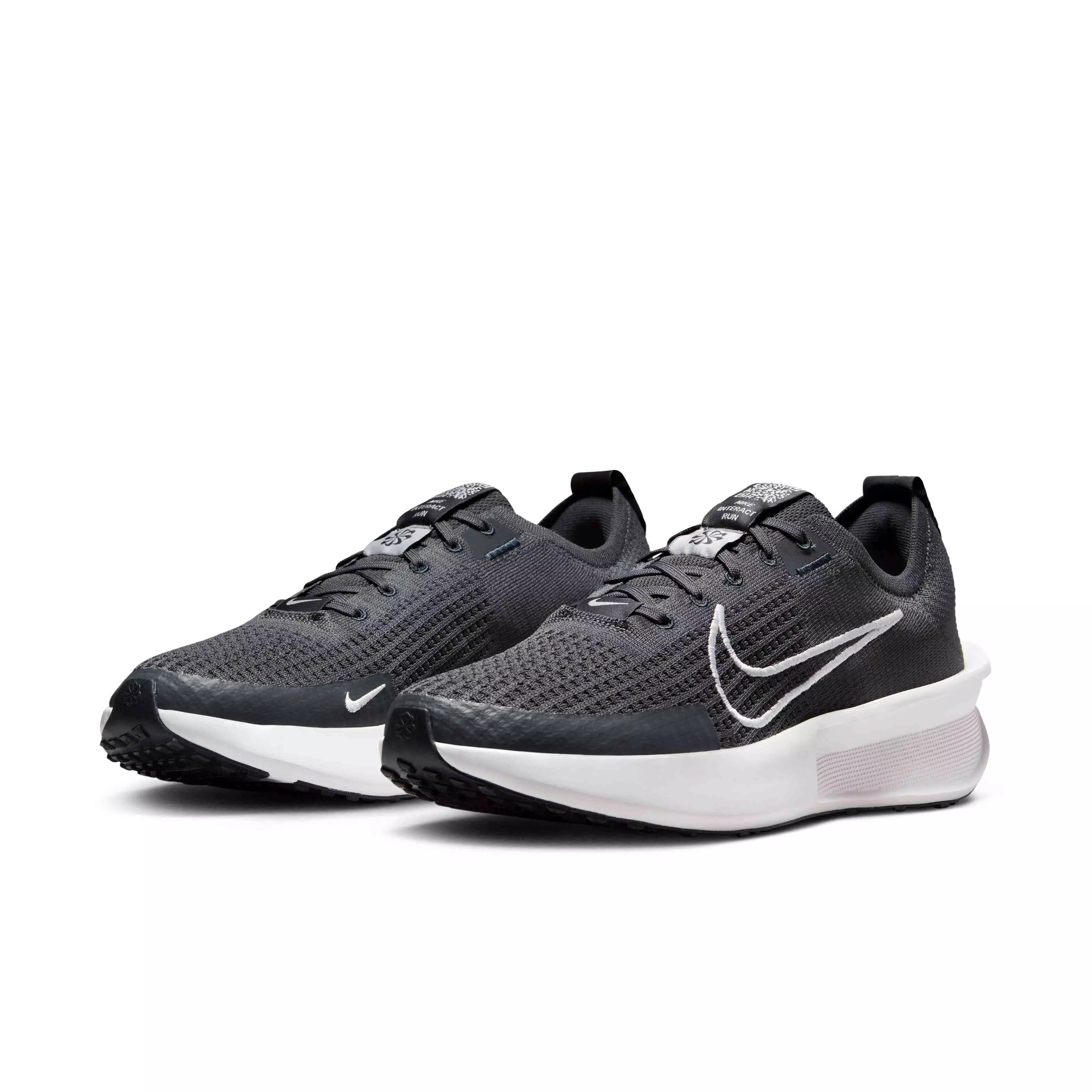 Nike Interact Run "Anthracite/Black/Vast Grey" Men's Running Shoe - GREY/BLACK/WHITE